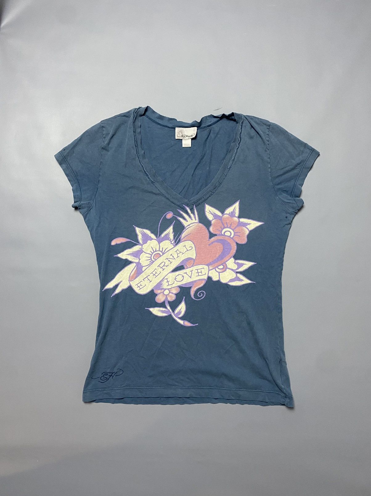 Ed Hardy VTG Ed Hardy Eternal Love Tattoo Graphic T-Shirt Women M USA Size M / US 6-8 / IT 42-44 - 1 Thumbnail