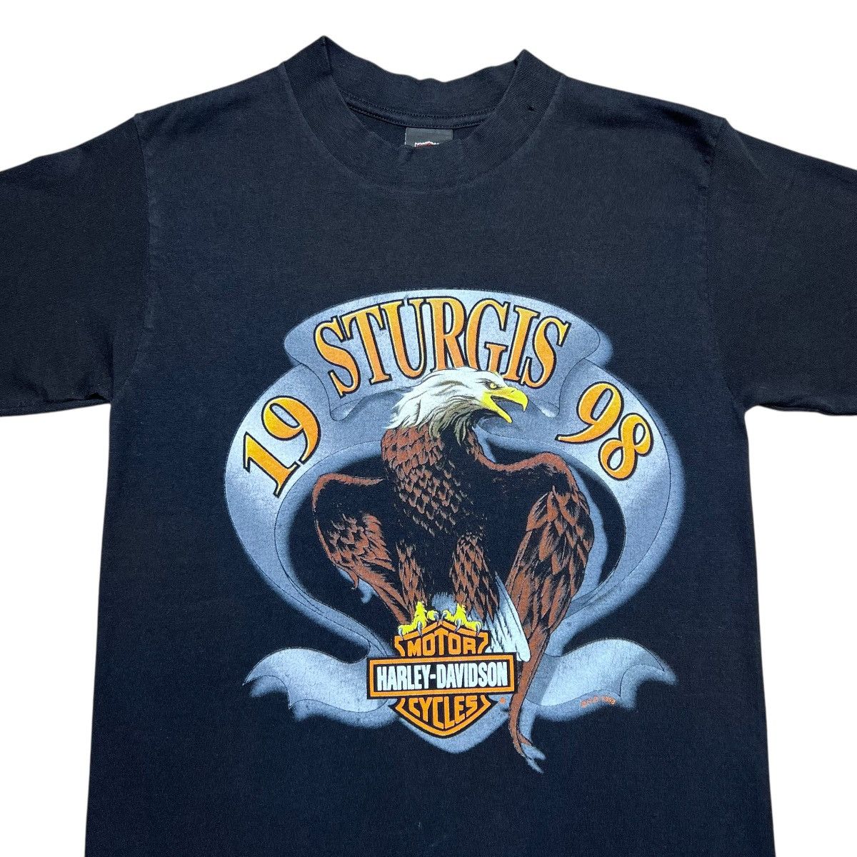 Harley Davidson Vtg 1998 Harley Davidson Sturgis Black Hills Rally Eagle Tee Size US S / EU 44-46 / 1 - 5 Thumbnail