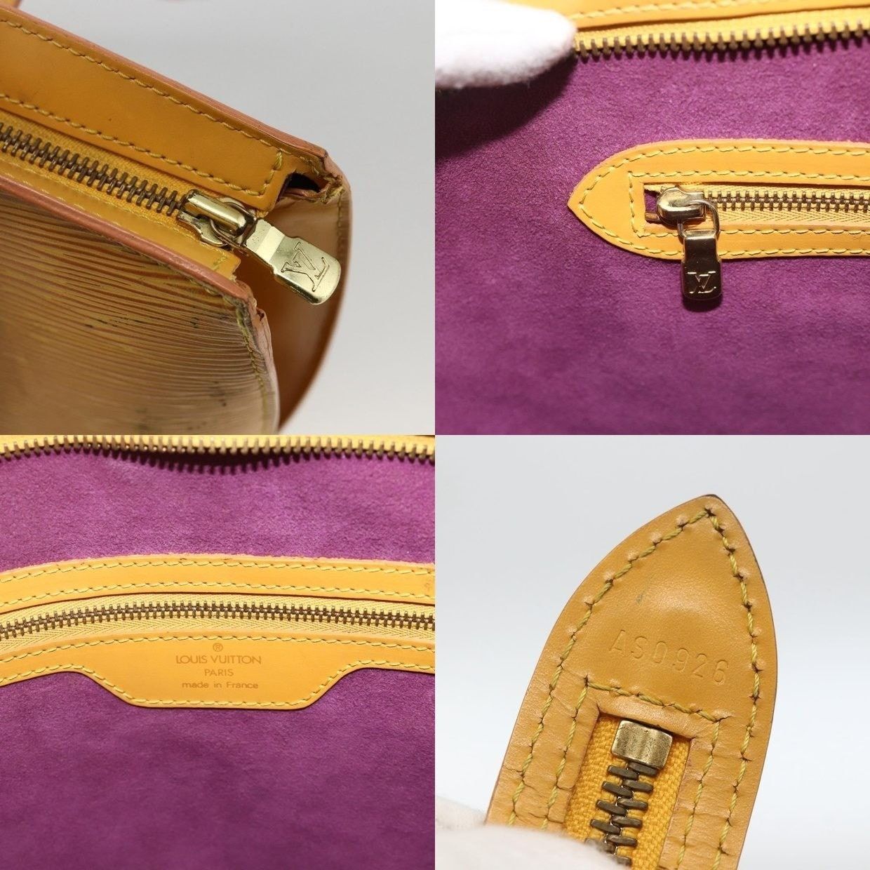 Louis Vuitton Louis Vuitton Epi Saint Jacques Shopping Shoulder Bag Yellow Size ONE SIZE - 13 Thumbnail