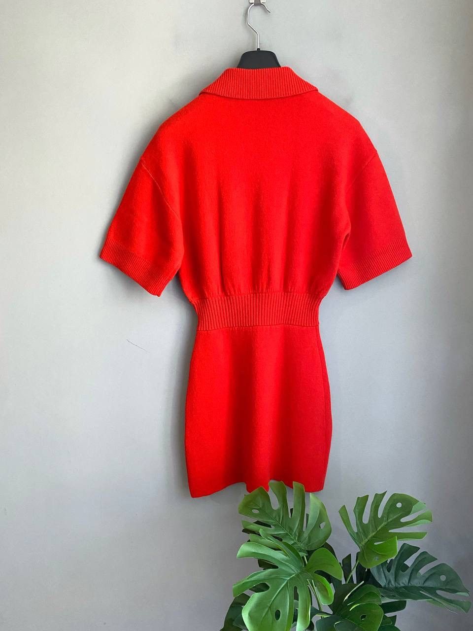 Sandro Sandro Women's Wool/Cashmere Red Knitted Mini Dress, 36/S Size S / US 4 / IT 40 - 13 Thumbnail
