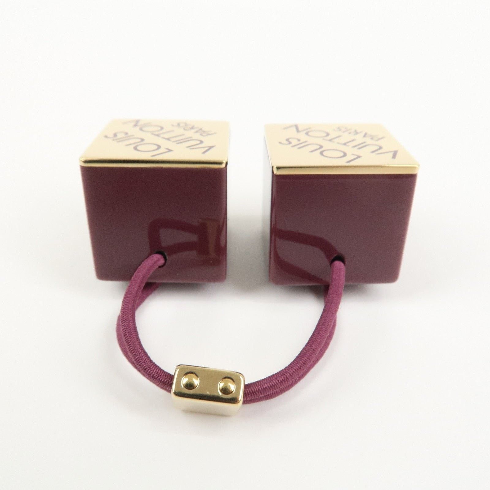 Louis Vuitton Louis Vuitton Hair Cube Plastic Hair Accessory Burgundy Size ONE SIZE - 2 Thumbnail