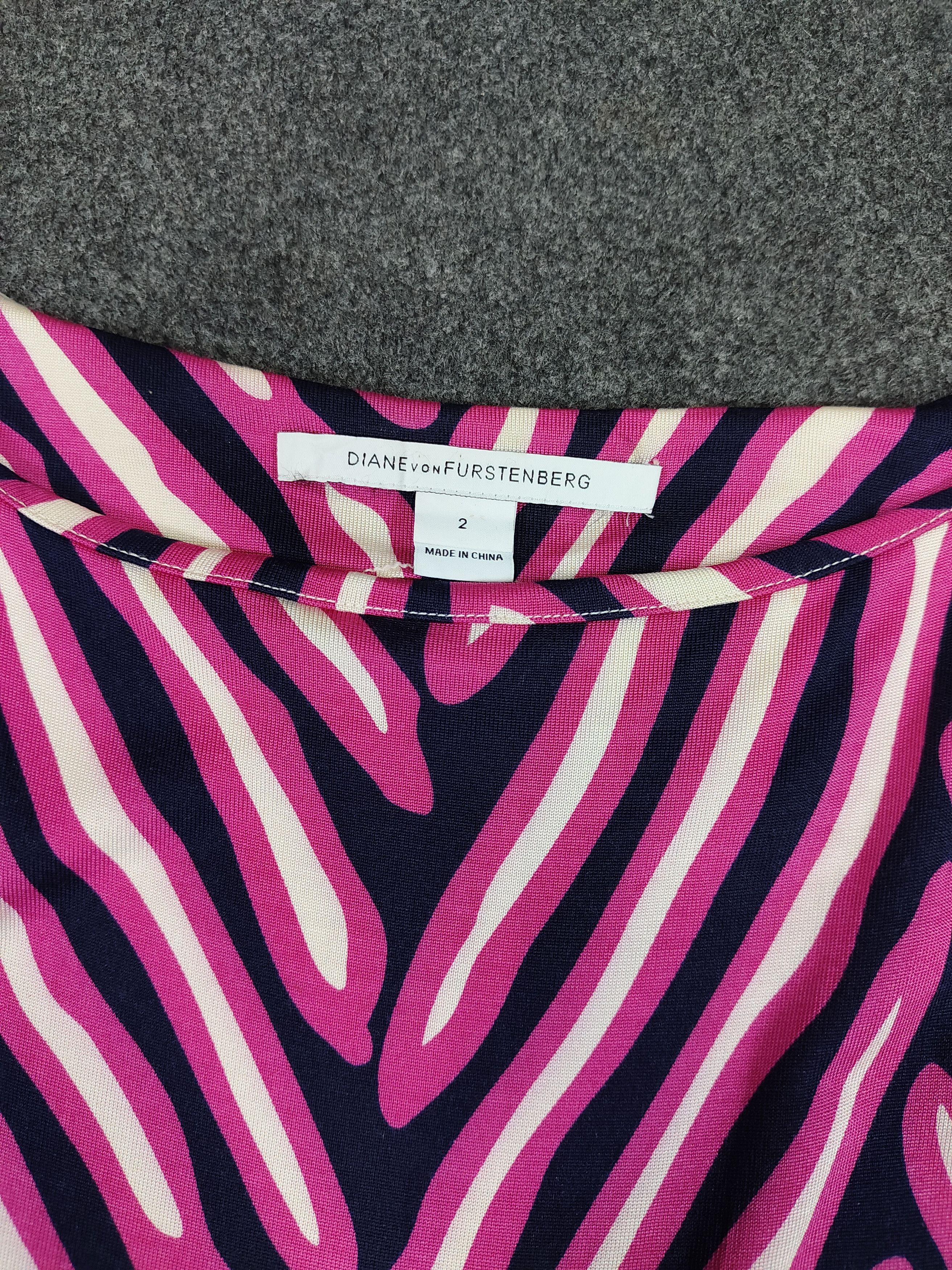 Diane von Furstenberg Diane von Furstenberg - Abstrac Zebra Print Draped Bodycon Size S / US 4 / IT 40 - 7 Thumbnail