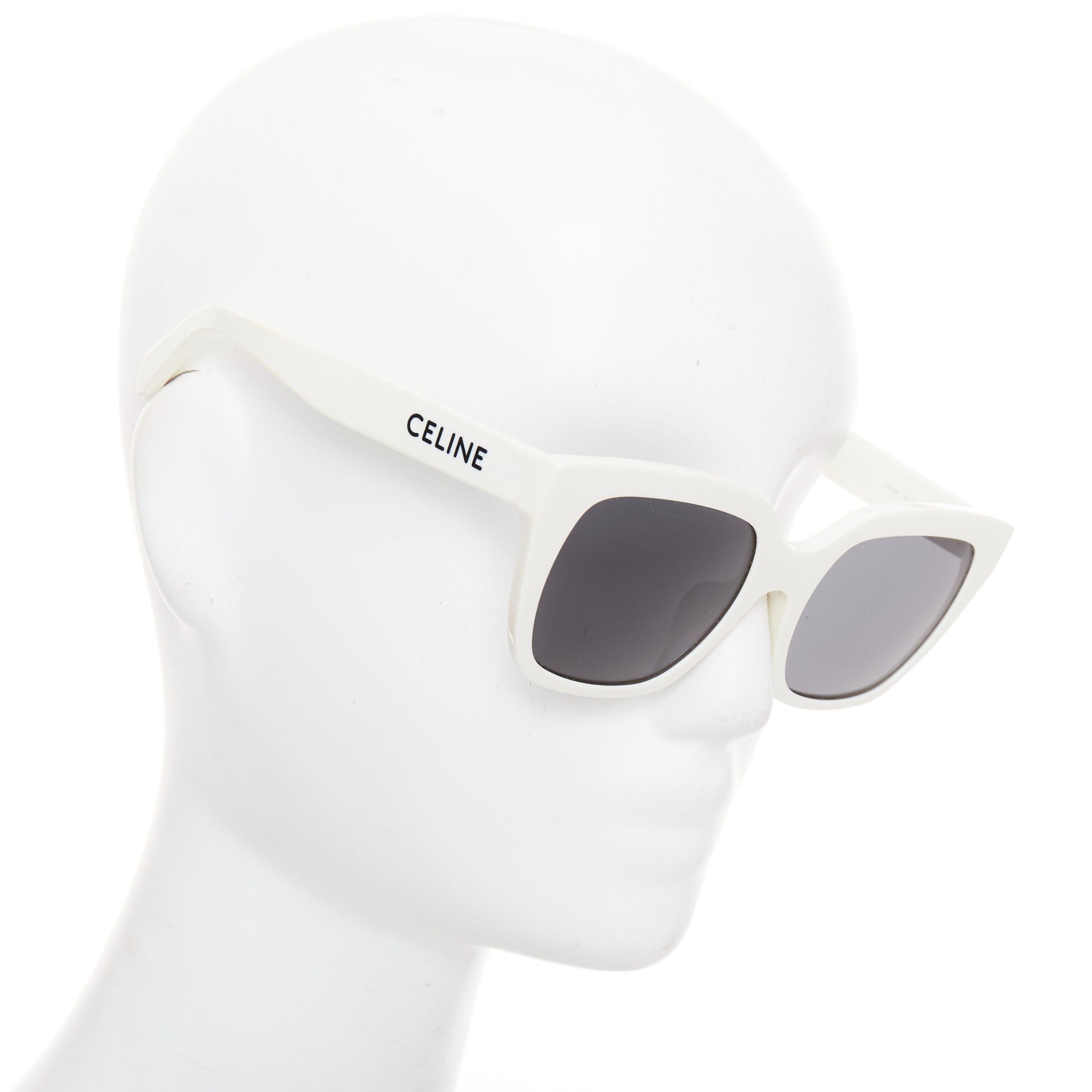 Celine CELINE CL40198F Monochroms white black oversized square frame acetate sunglasses Size ONE SIZE - 1 Thumbnail