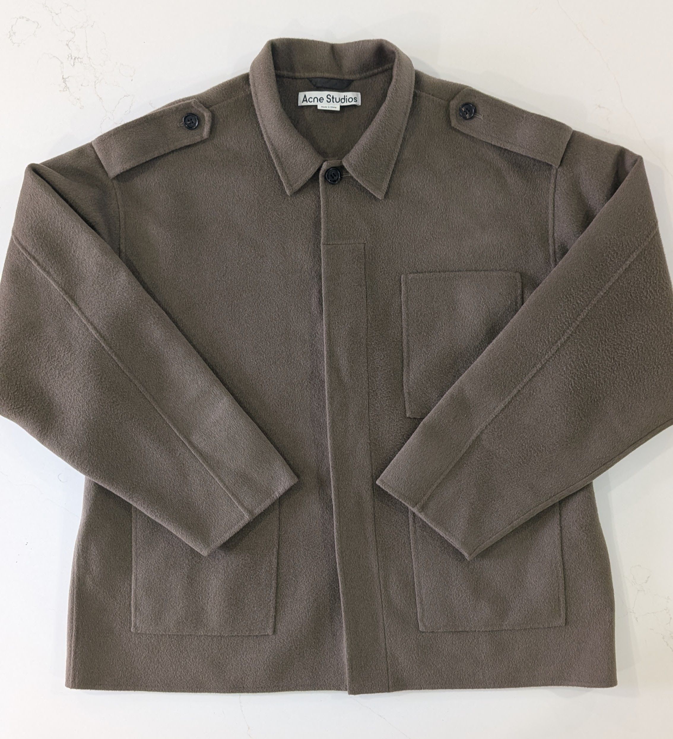Acne Studios Acne Studios Darko Double-Faced Wool Flannel Jacket 50 L Size US L / EU 52-54 / 3 - 1 Thumbnail