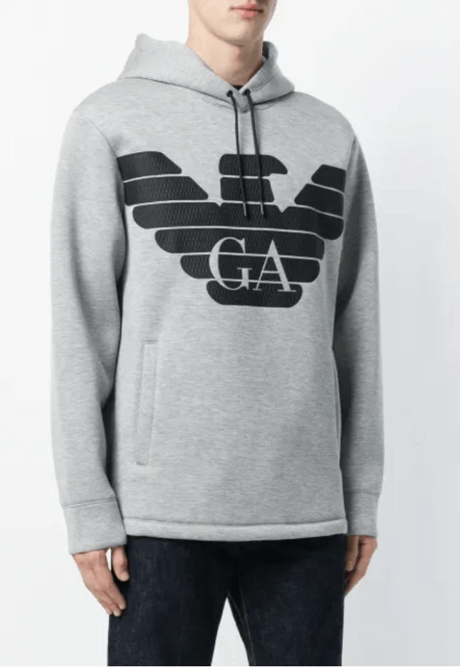 Emporio Armani Emporio Armani slouchy logo hoodie Size US S / EU 44-46 / 1 - 1 Thumbnail