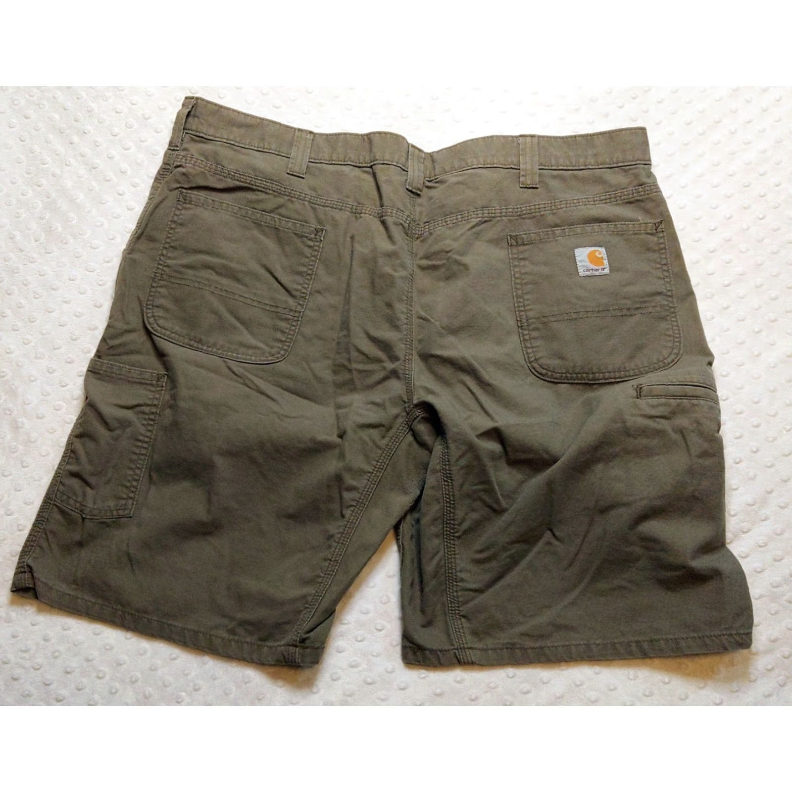 Carhartt Carhartt Shorts Mens 42 Relaxed Fit Canvas Work Utility Cargo Green Gray SVG? Size US 42 / EU 58 - 3 Thumbnail