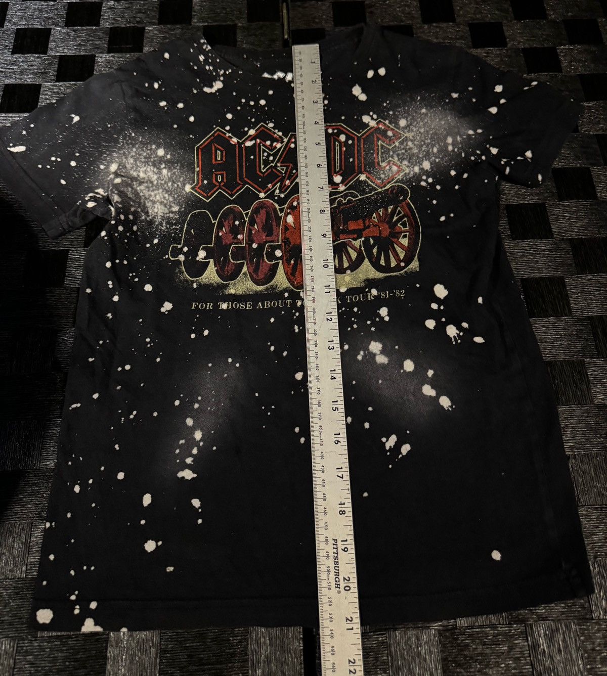AC/DC × Band Tees Spotted Bleach Detailed AC/DC Shirt Size M Size M / US 6-8 / IT 42-44 - 2 Thumbnail
