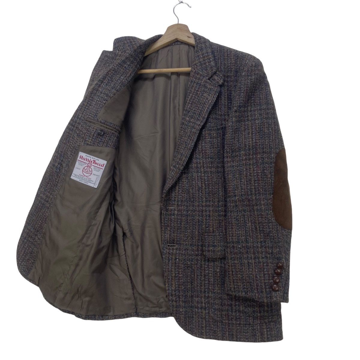 Harris Tweed Vintage Hariss Tweed X Cavarly Patchwork Wool Coat Size US S / EU 44-46 / 1 - 6 Thumbnail