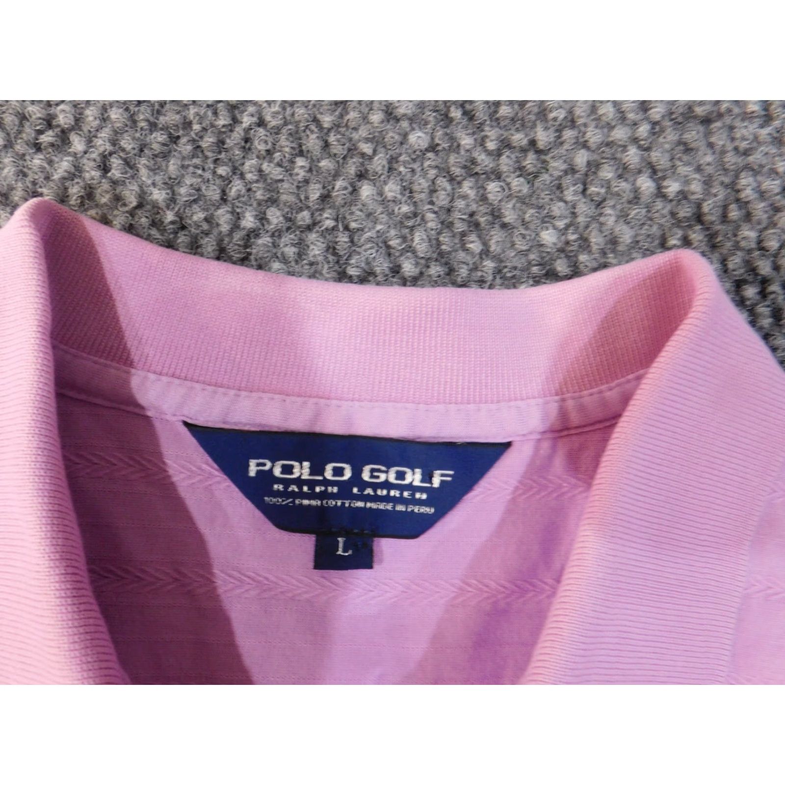 Ralph Lauren Ralph Lauren Polo Shirt Mens Large Purple Pony Logo Classic Cotton Knit Short Sleeve Polo Collared Casual All Seasons Golf Size US L / EU 52-54 / 3 - 4 Thumbnail