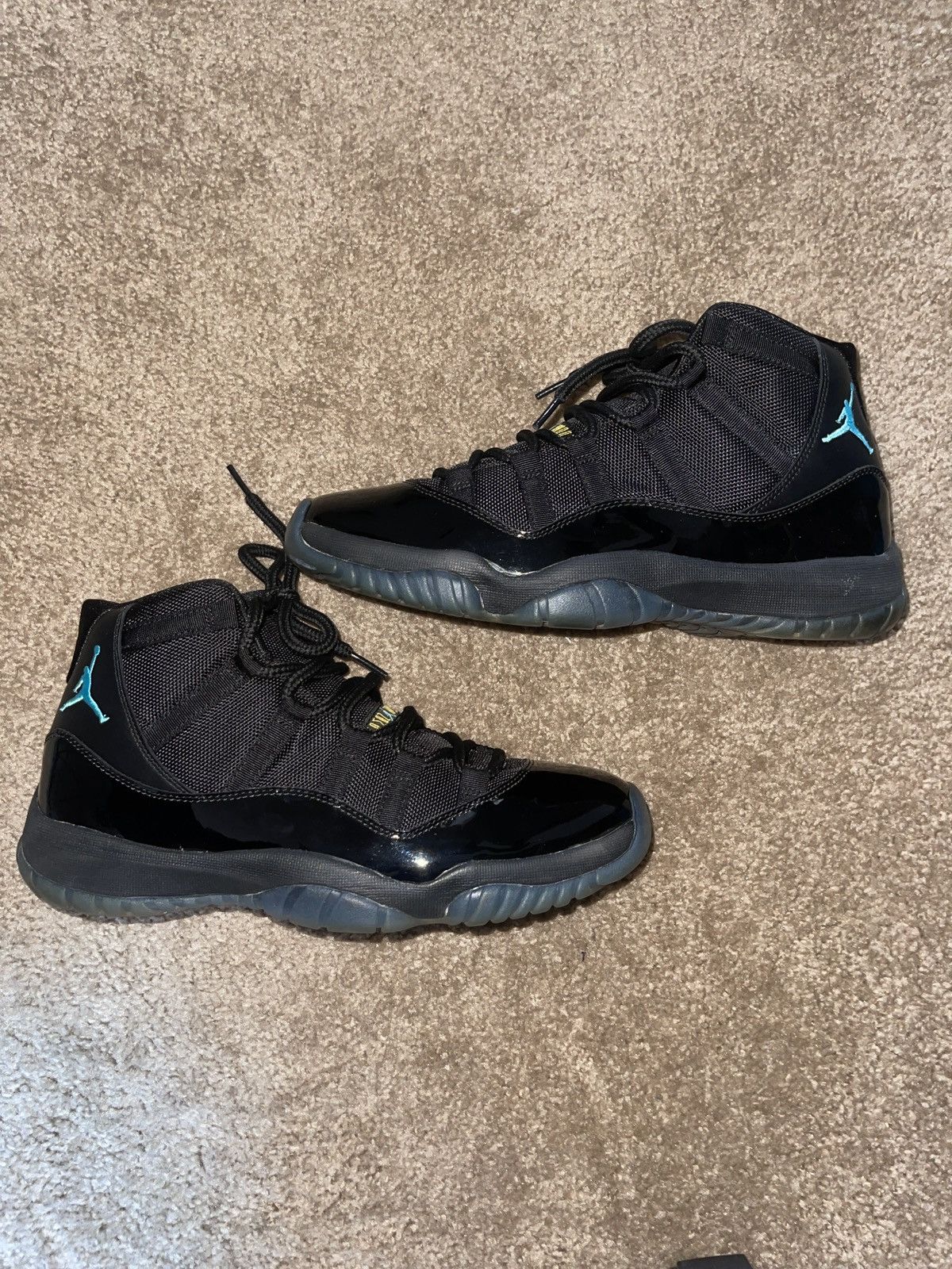 image of Air Jordan 11 “Gamma Blue” Shoes in Black, Men's (Size 10)