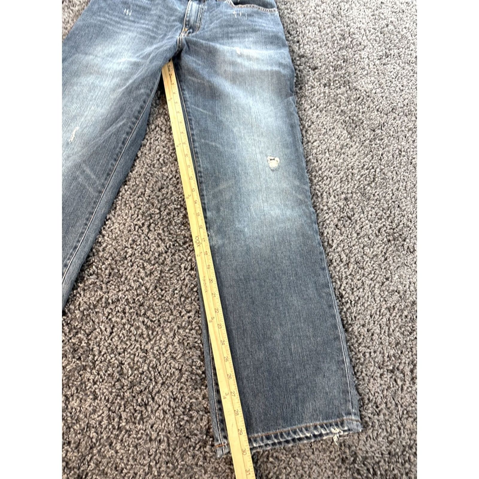 Vintage VINTAGE Nobo Jeans Womens 30x32 Medium Wash Distressed Baggy High Rise Y2K Wide-Leg Denim Blue Mens? Girls? Size 30" / US 8 / IT 44 - 2 Thumbnail