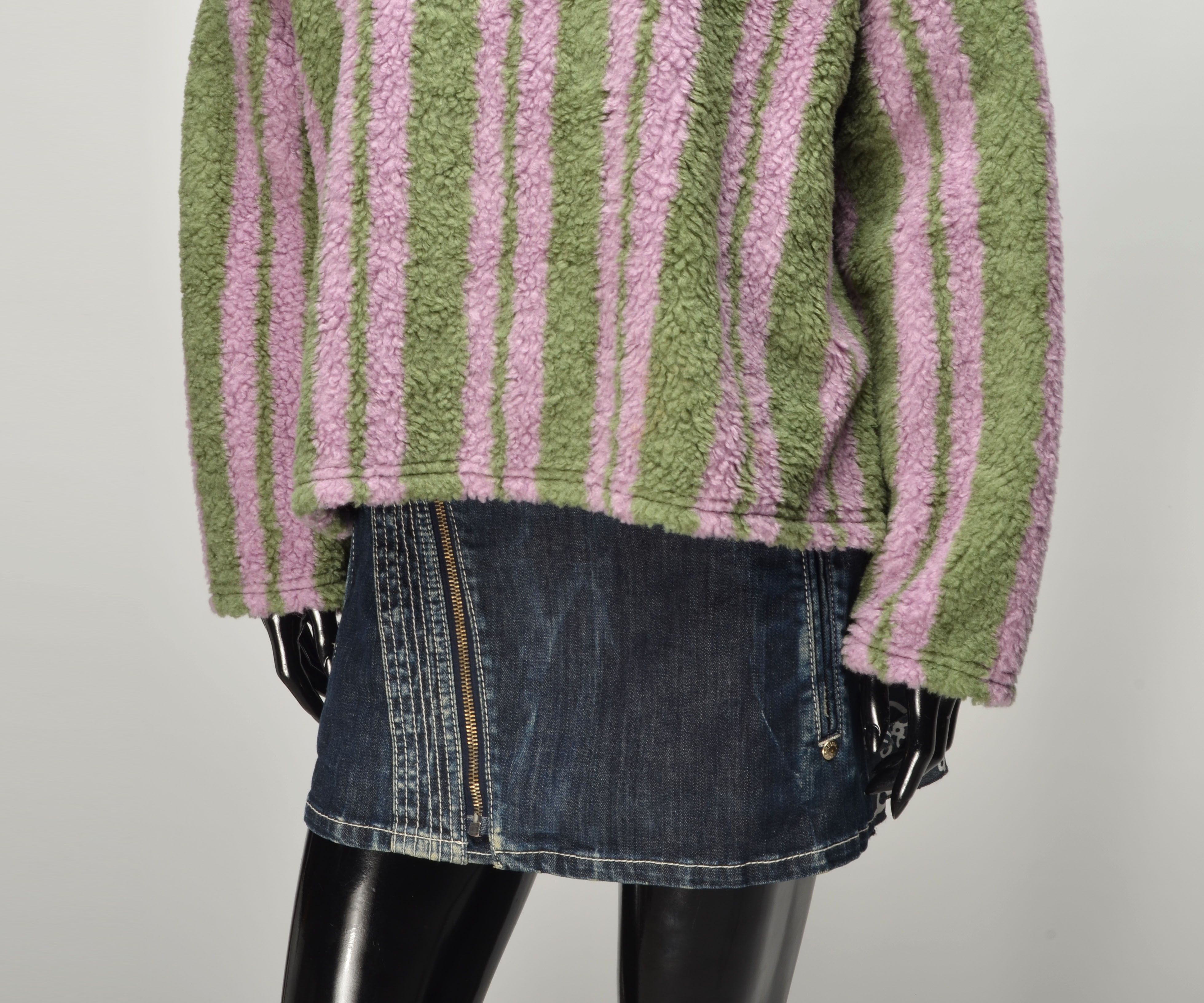 Other Rita Row Striped Fluffy Crew Neck Fleece Jumper Size S / US 4 / IT 40 - 3 Thumbnail