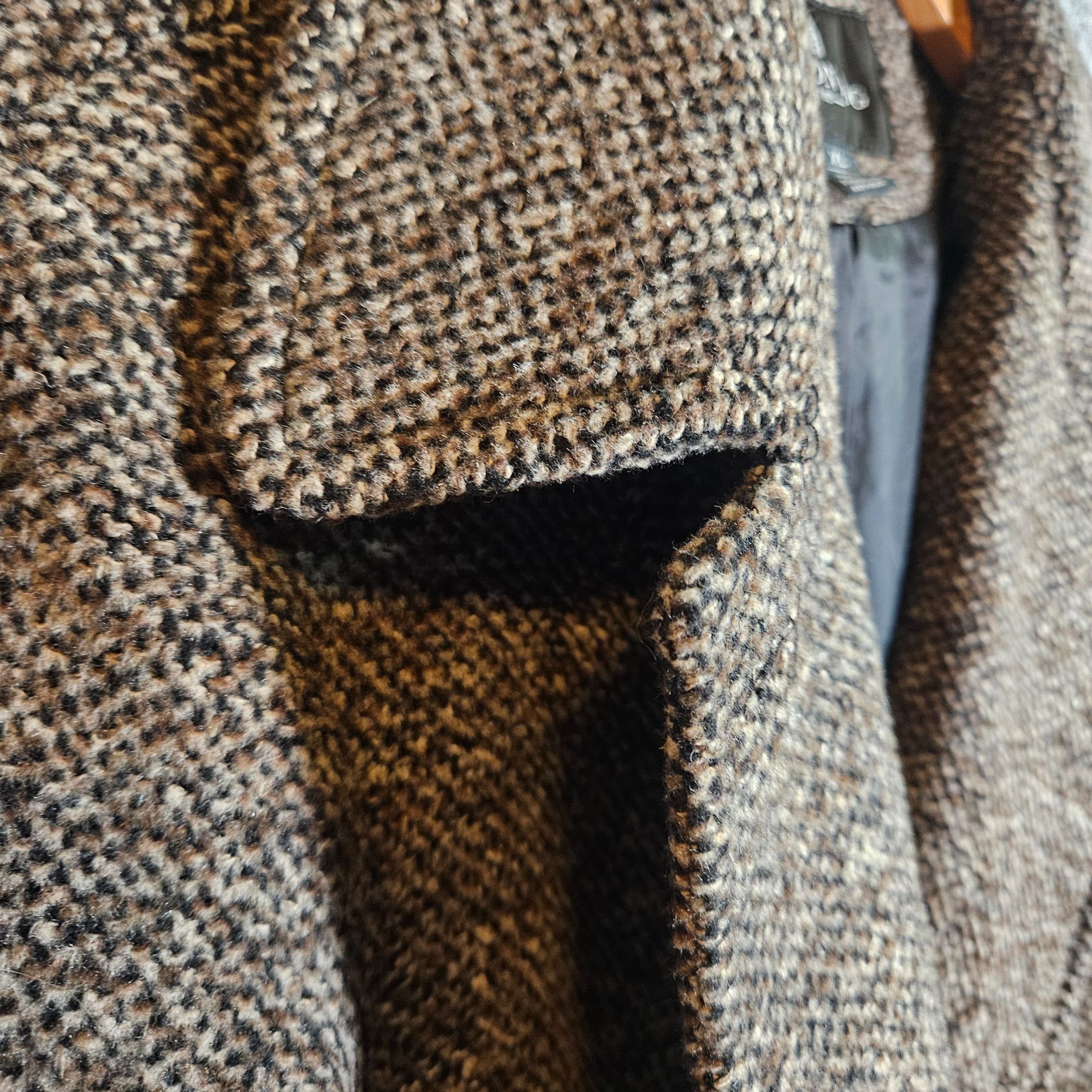 London Fog London Fog Women XL Tweed Wool Coat Brown Old Money Quiet Lu Size XL / US 12-14 / IT 48-50 - 11 Thumbnail