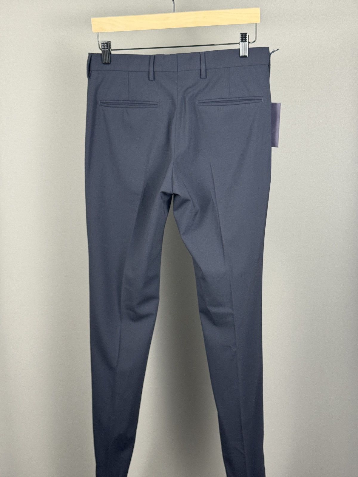 Prada $1100 NWT PRADA BLUE WOOL PANTS PRADA LOGO Size US 30 / EU 46 - 3 Thumbnail
