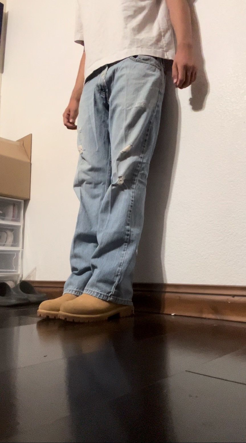 Levi's × Levi's Vintage Clothing × Vintage Nice Distressed Vintage Levi 527 Size US 32 / EU 48 - 10 Thumbnail