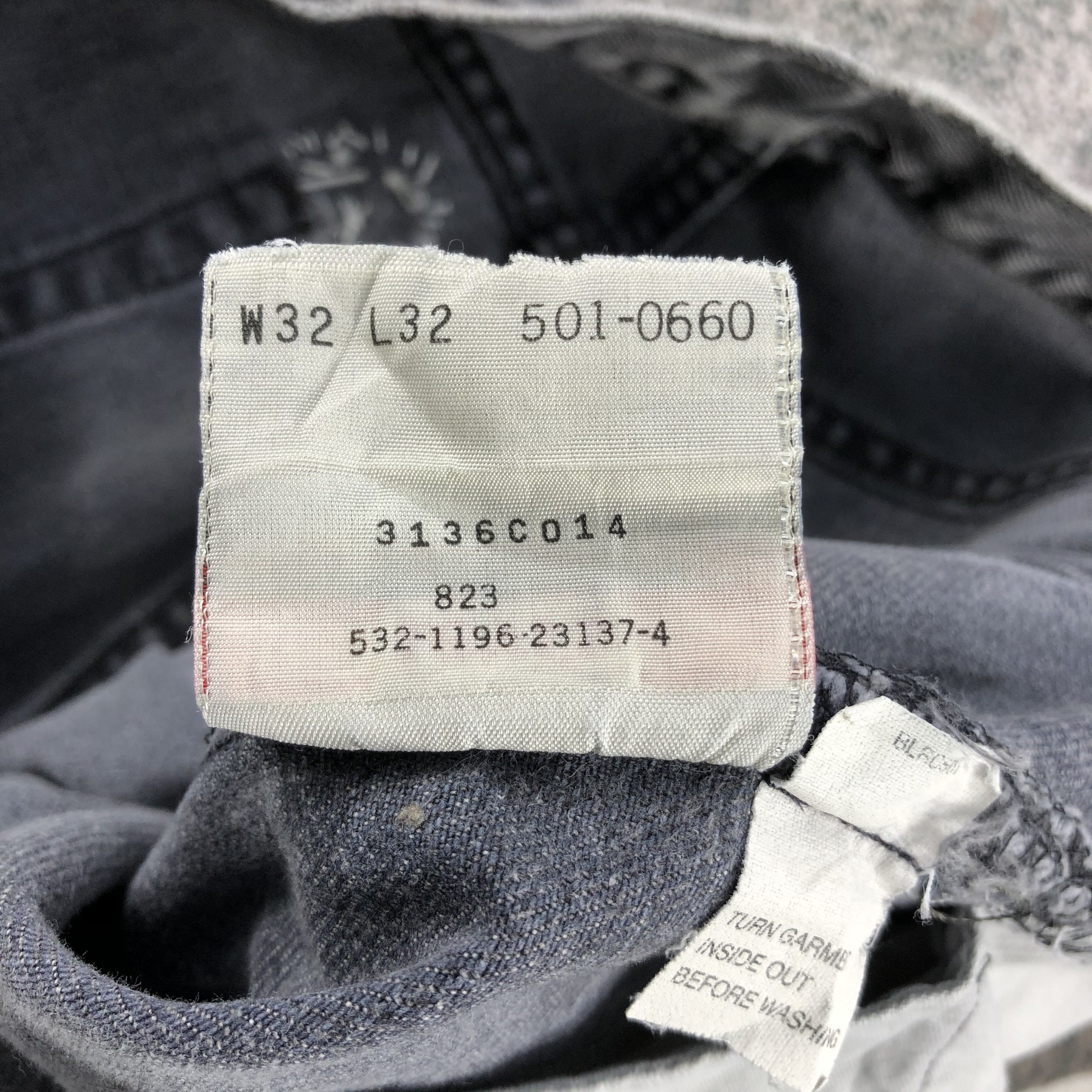 Levi's Vintage Levis 501 Jeans Patchwork Faded Black Denim KJ726 Size US 32 / EU 48 - 15 Thumbnail