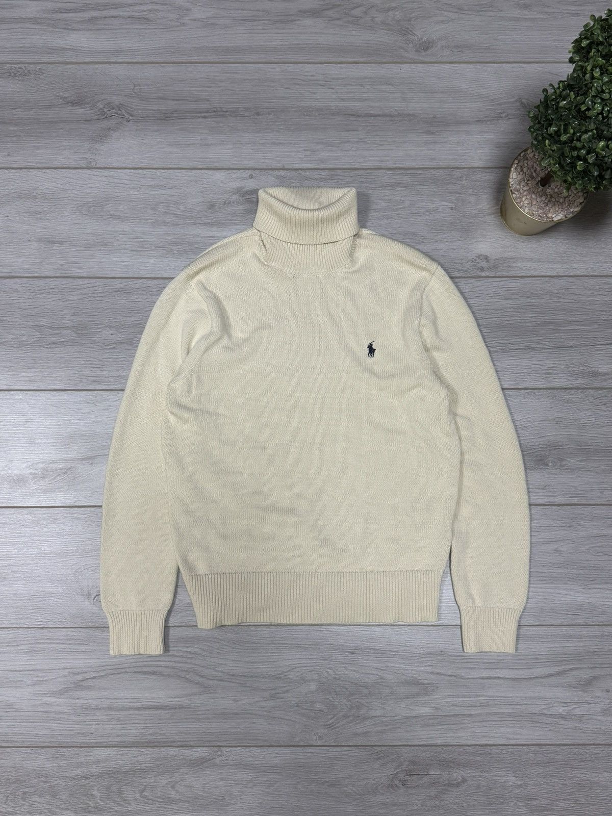 Polo Ralph Lauren POLO Ralph Lauren vintage sweater turtle neck knittef Size US L / EU 52-54 / 3 - 1 Thumbnail