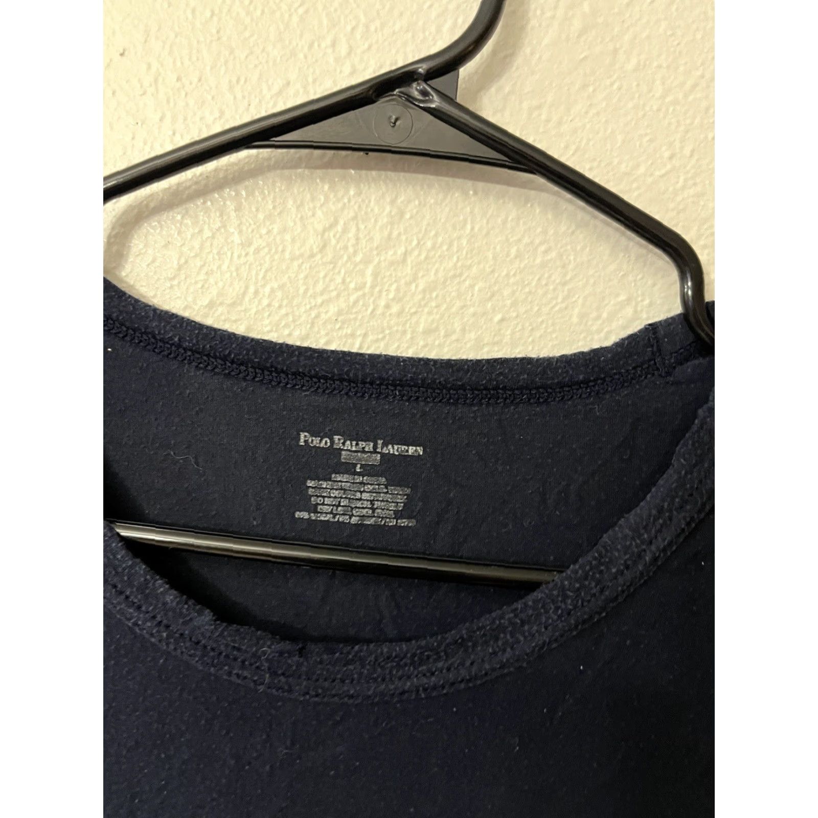 Polo Ralph Lauren Polo Ralph Lauren Sleepwear Shirt Men L Navy Blue Sleep Shirt Solid Cotton Long Sleeve EUC Top Size US L / EU 52-54 / 3 - 2 Thumbnail