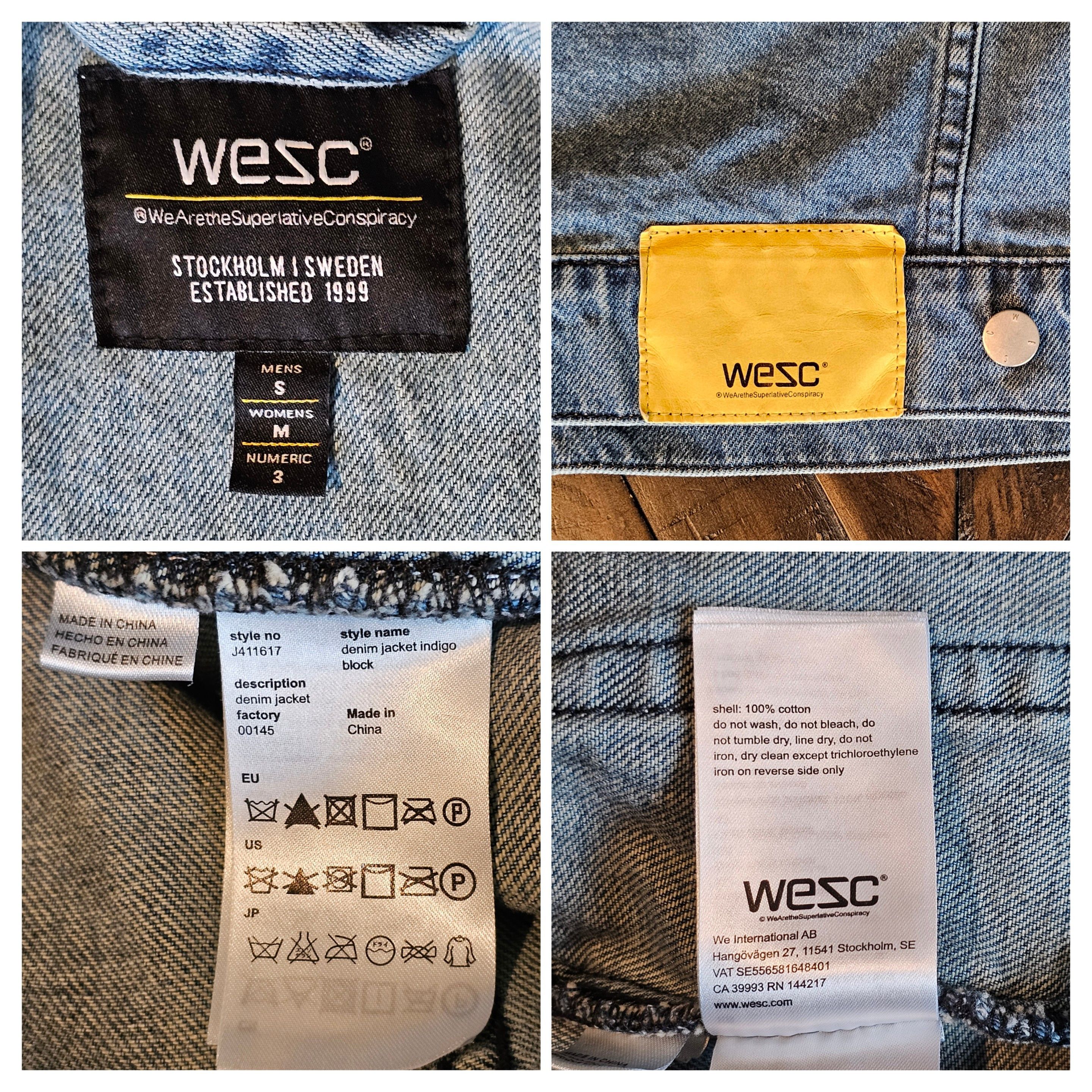 WeSC WeSC Denim Jacket Indigo Block Size S UNISEX EUC Streetwear Size US S / EU 44-46 / 1 - 11 Thumbnail