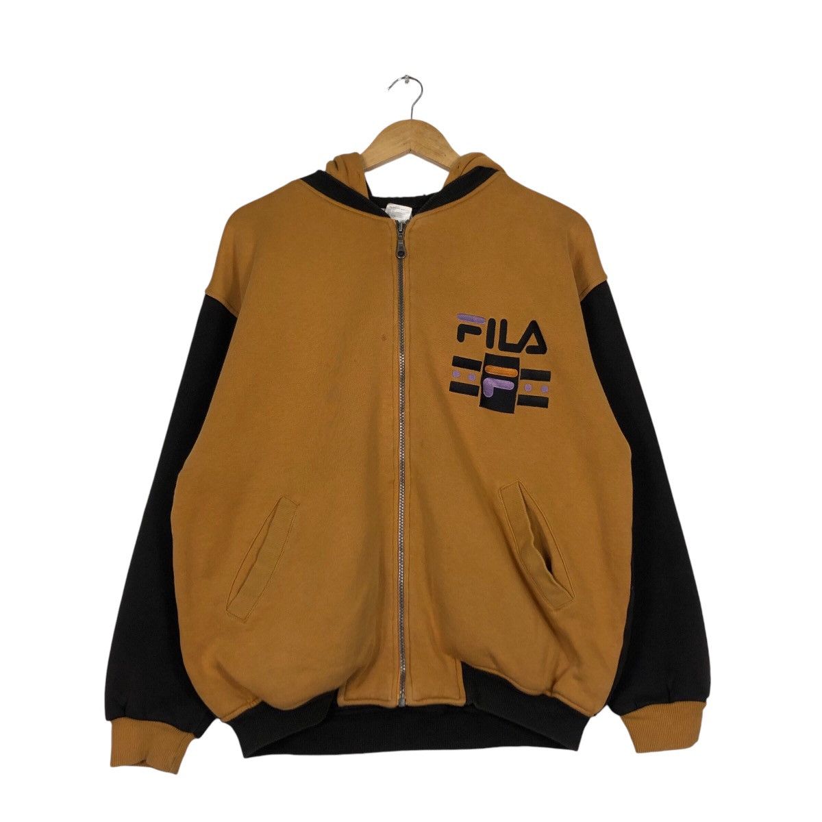 Fila × Japanese Brand × Vintage Vintage Fila Jacket Hoodie 90s Style Streetwear Medium Size US M / EU 48-50 / 2 - 9 Thumbnail