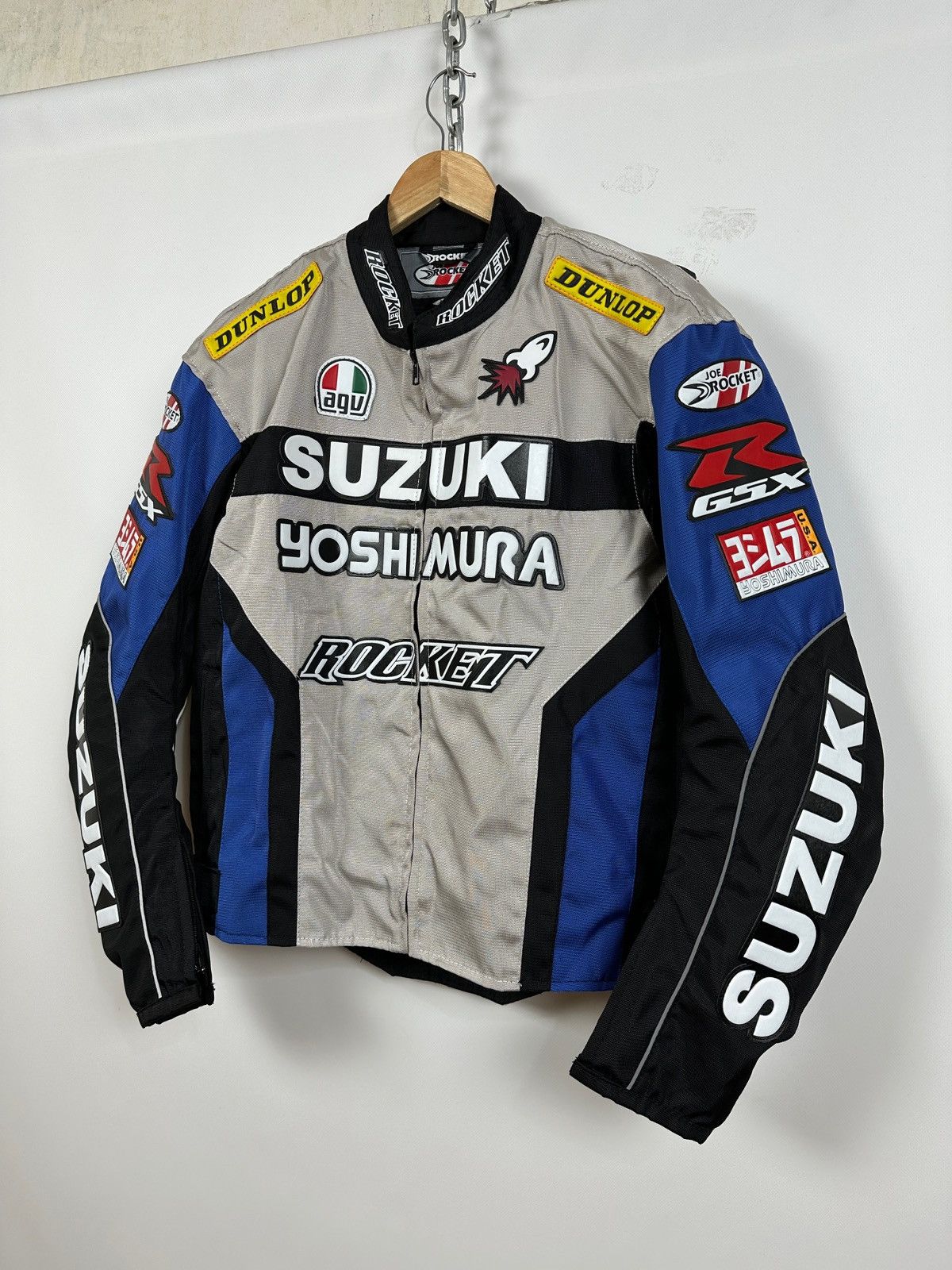 Formula 1 Vintage Suzuki Yoshi Mura Rocket Moto Racing Jacket Size US XL / EU 56 / 4 - 8 Thumbnail