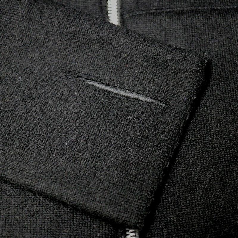 Chrome Hearts Collarless Cashmere Zipper Knit