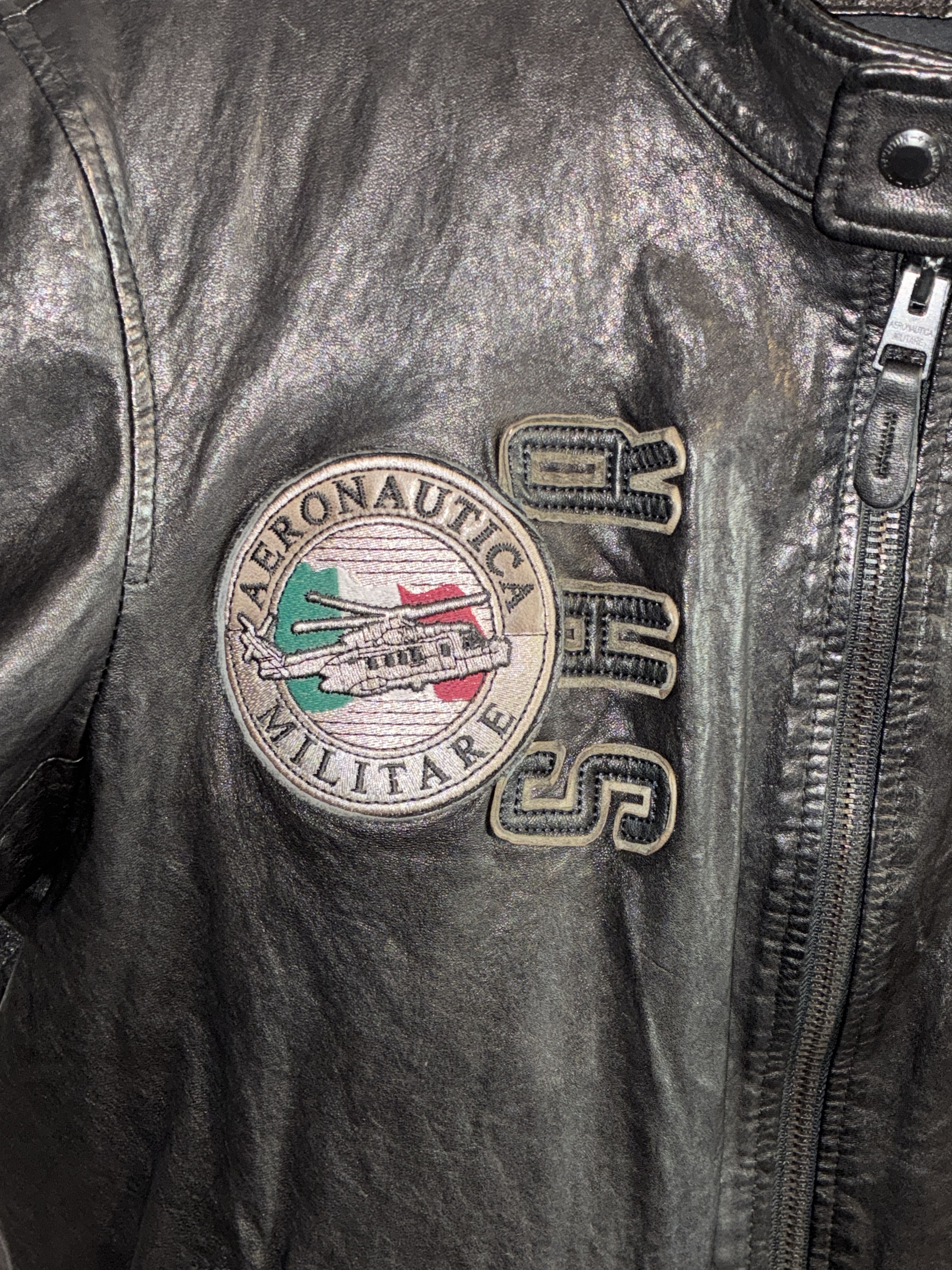 Aeronautica Militare Leather jacket 15 STORMO Aeronautica Militare 5256 Size US XL / EU 56 / 4 - 3 Thumbnail