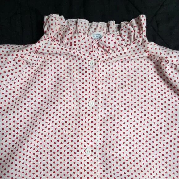 Sears Vintage MCM Sears Dots Short Sleeve Button Shirt Blouse Size XL / US 12-14 / IT 48-50 - 1 Thumbnail
