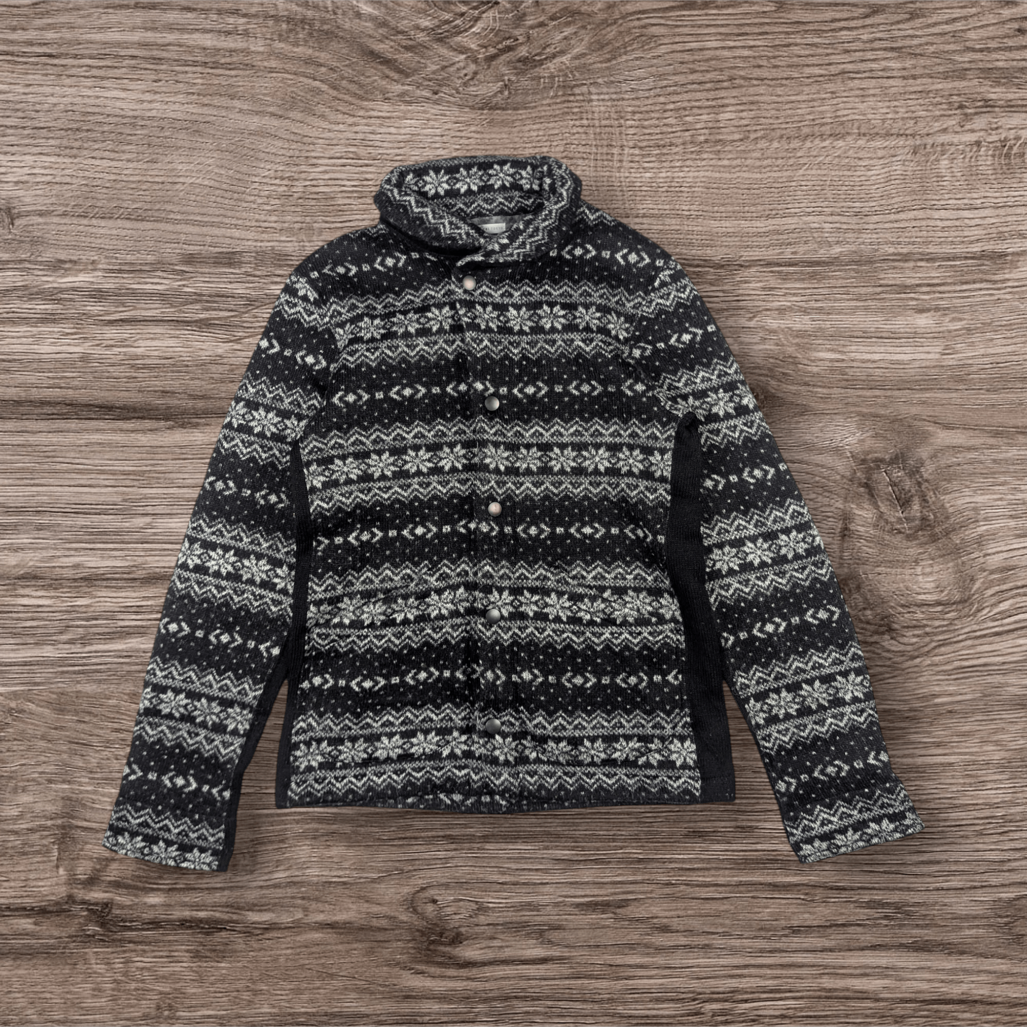 Takeo Kikuchi TAKEO KIKUCHI Coogi Style Button Up Wool Sweatshirt Size S / US 4 / IT 40 - 2 Thumbnail