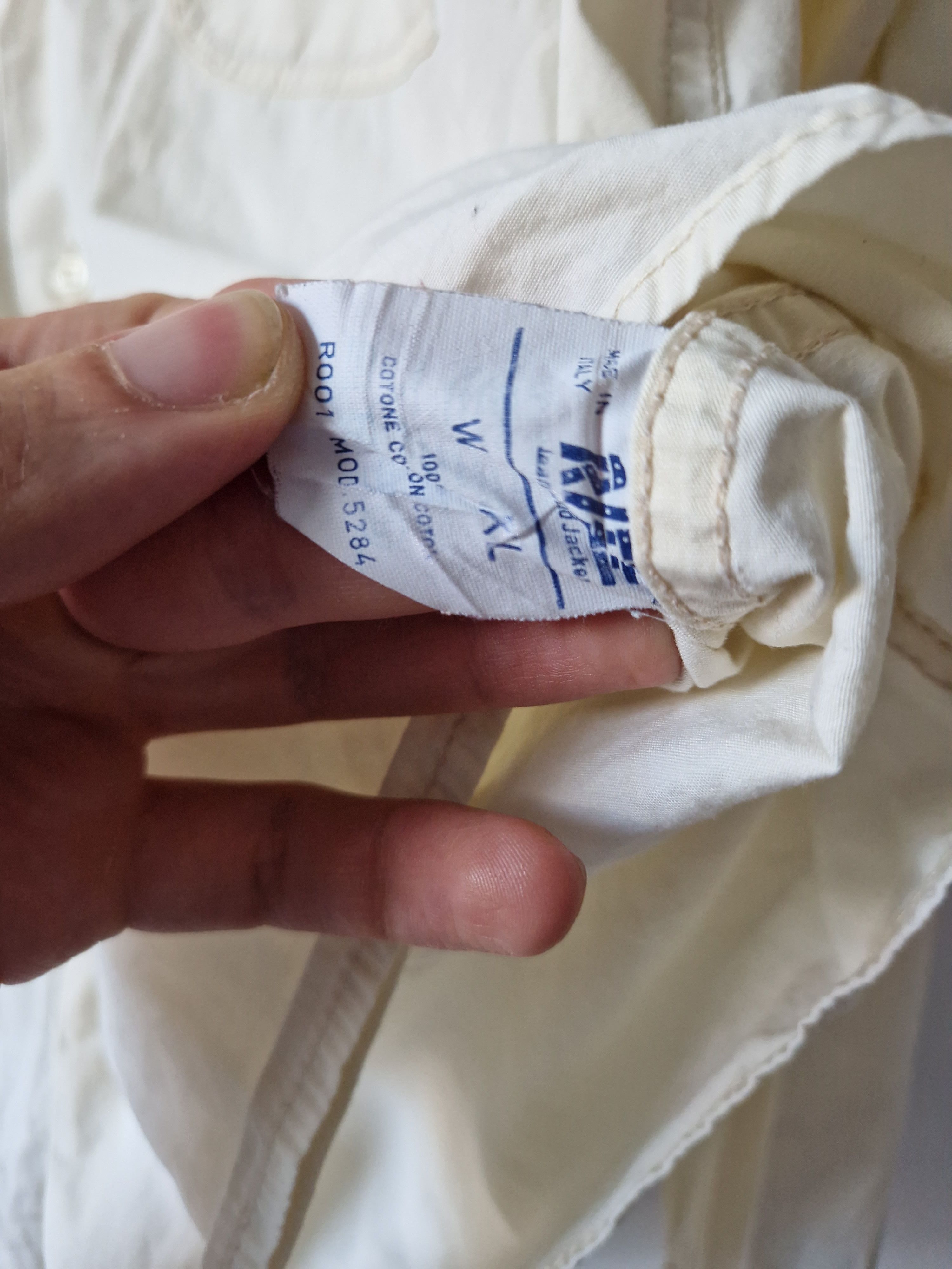 RIFLE retro vintage white shirt RIFLE Size US L / EU 52-54 / 3 - 2 Thumbnail