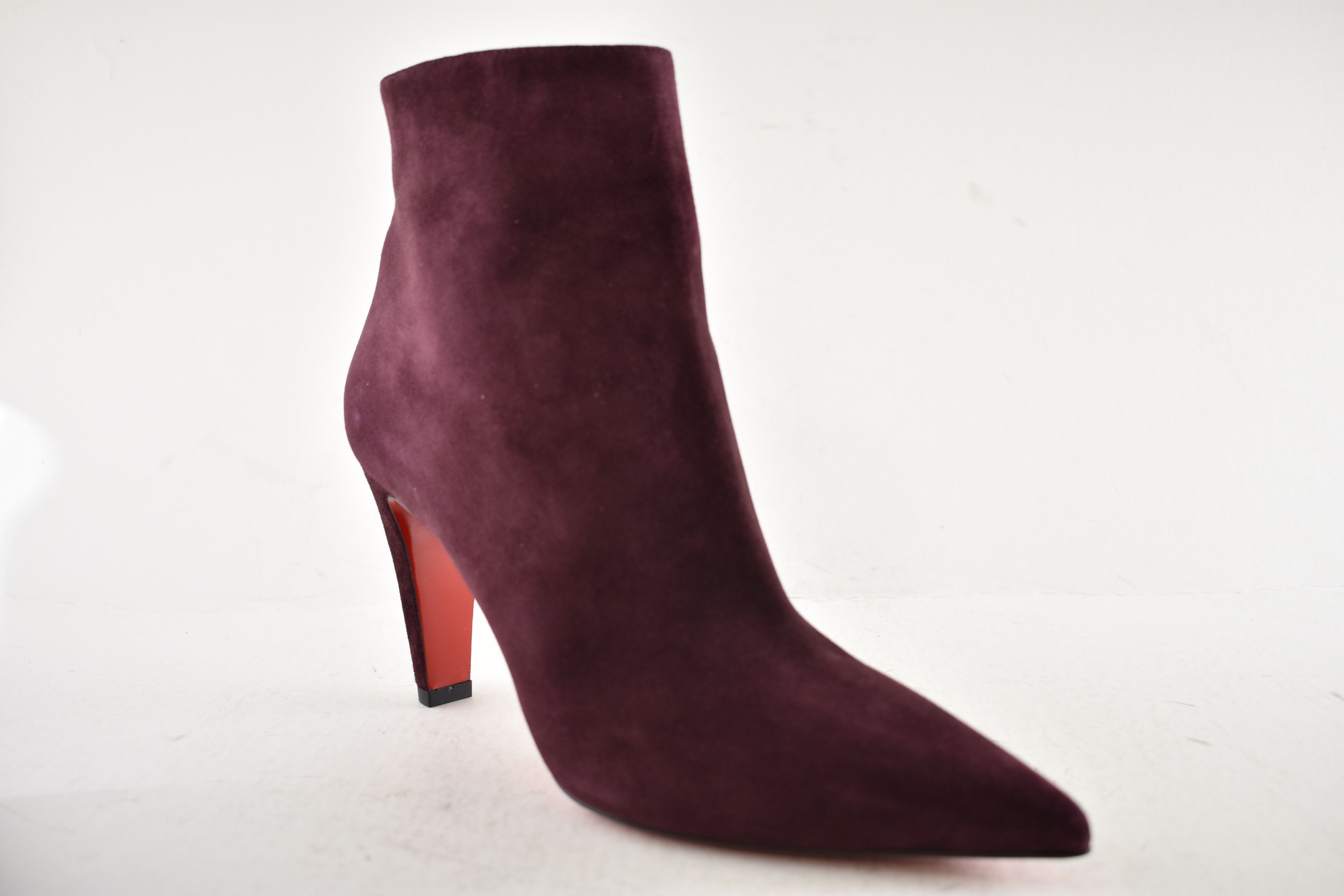 Christian Louboutin Vibella Booty 85 Amara Burgundy Red Pointed Heel Bootie 41 Size US 11 / IT 41 - 4 Thumbnail