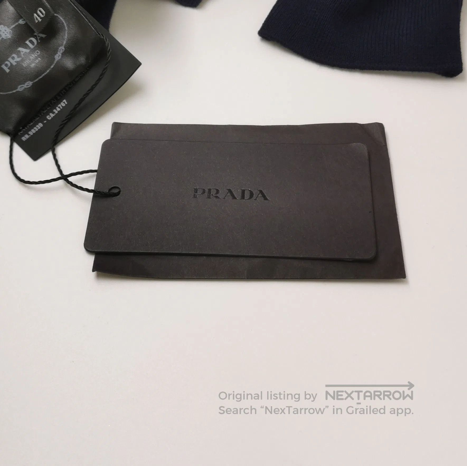 Prada Dark Blue Turtleneck Long. Size M / US 6-8 / IT 42-44 - 1 Thumbnail