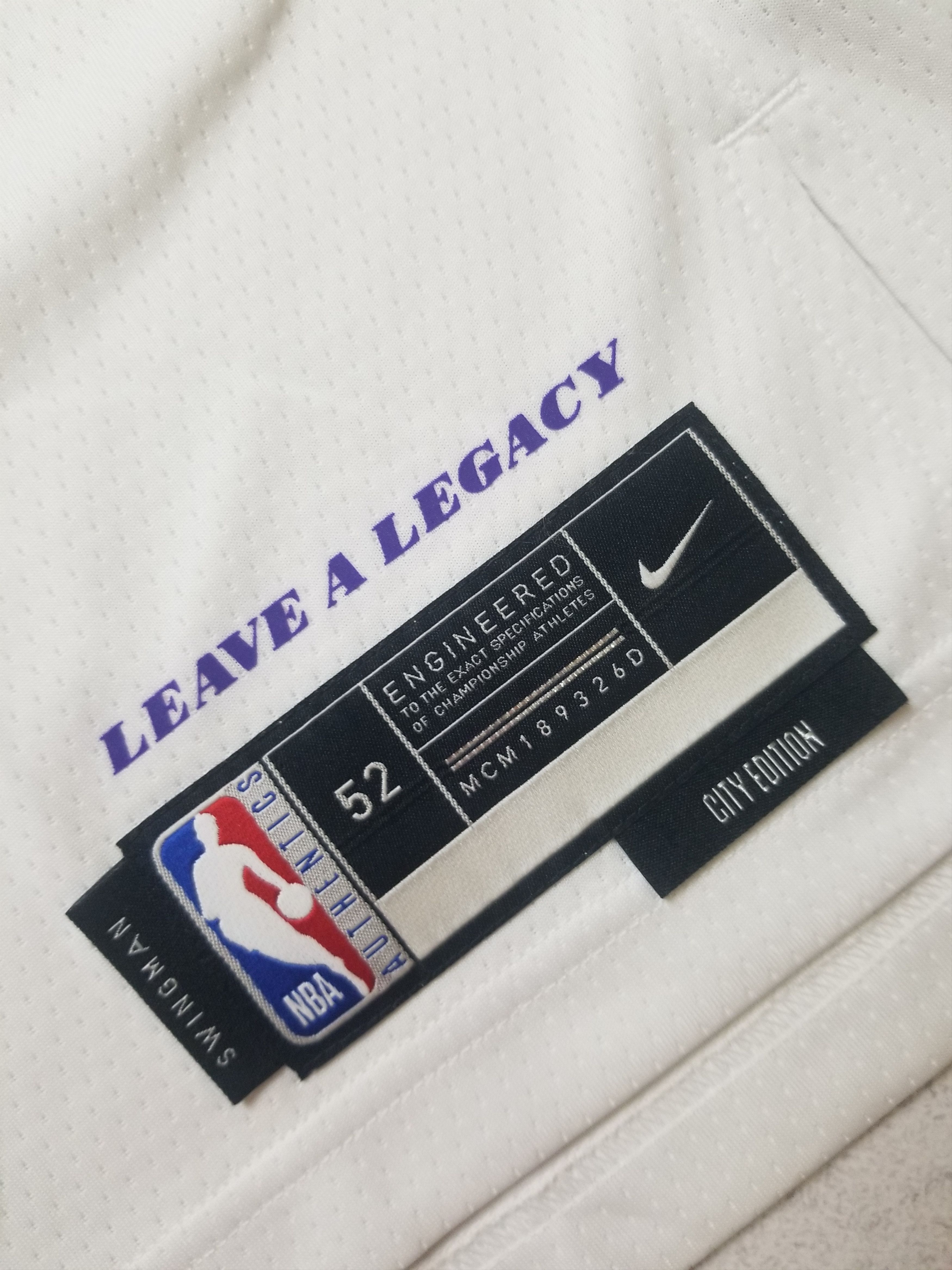 Nike Nike Los Angeles Lakers #99 Cairno NBA City Edition Jersey Size US XL / EU 56 / 4 - 11 Thumbnail