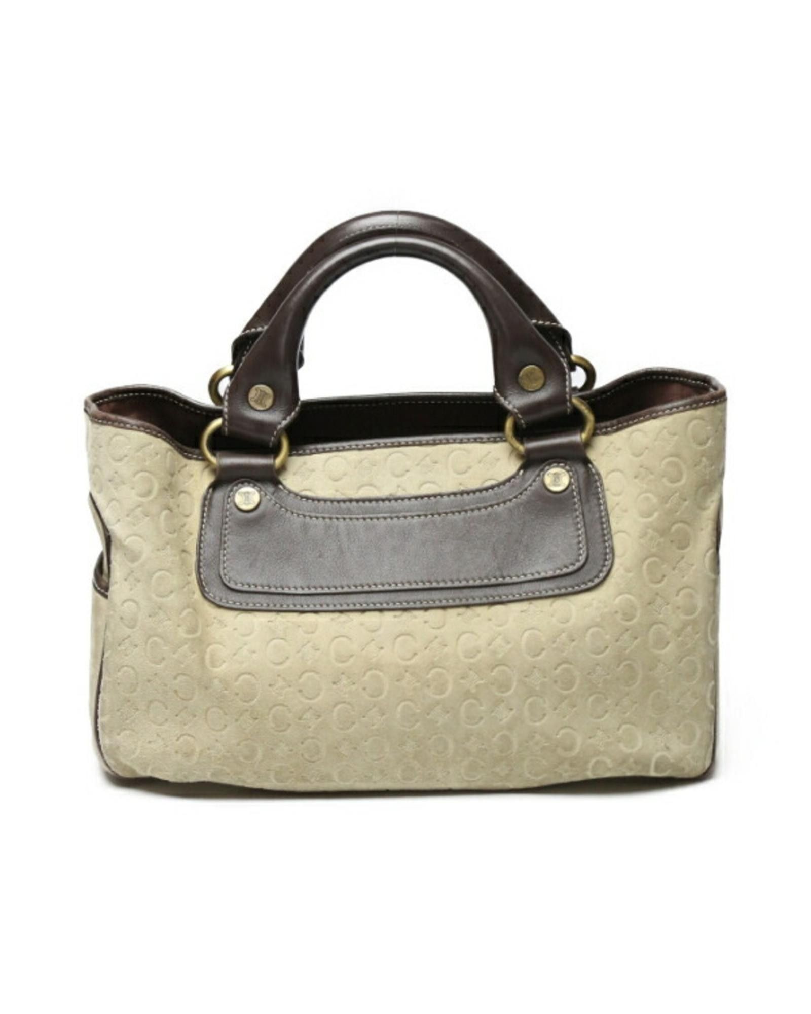 image of Celine Suede Beige Boogie Handbag, Women's