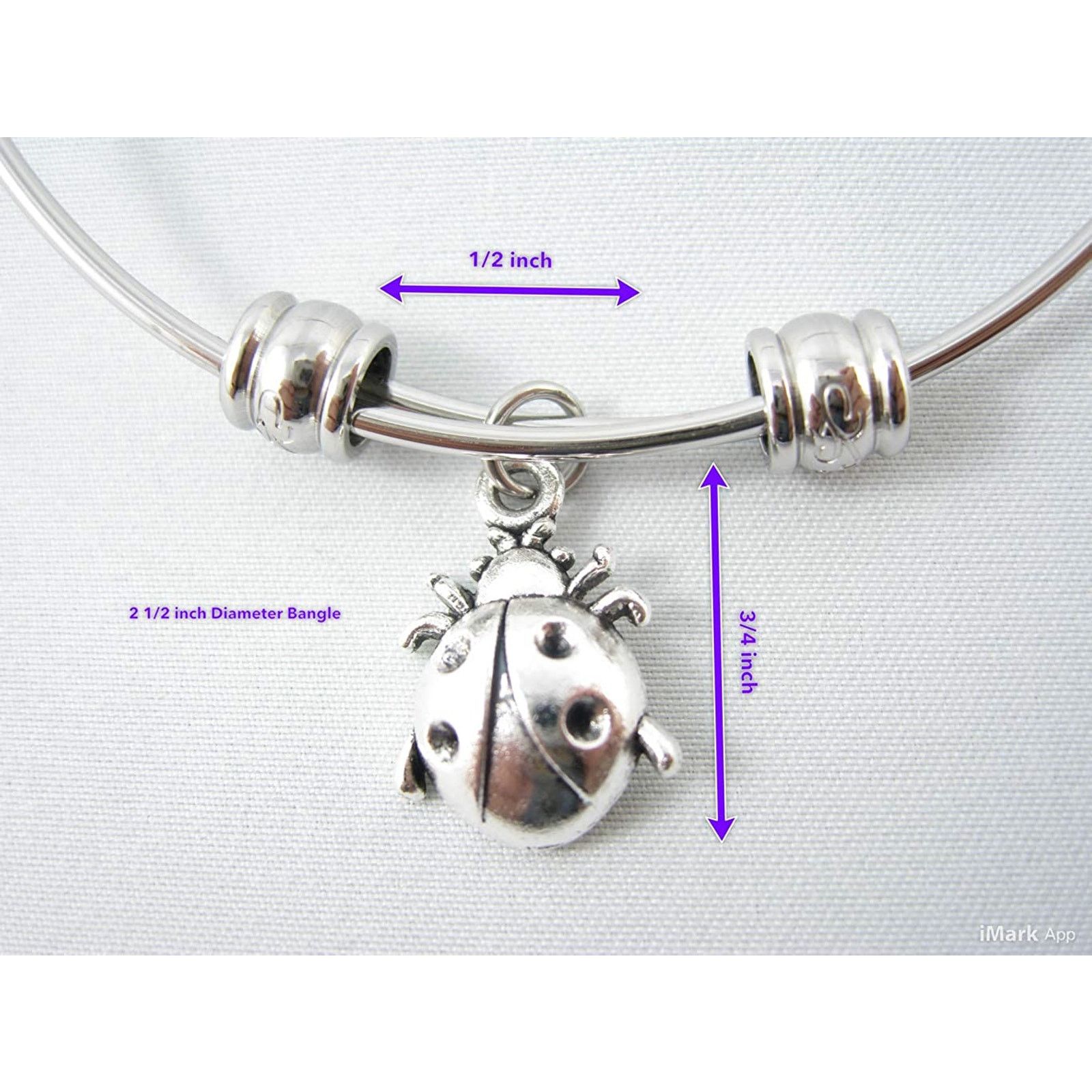 & Other Stories Lady Bug Bracelet - Ladybugs Jewelry Stainless Steel Size ONE SIZE - 2 Thumbnail