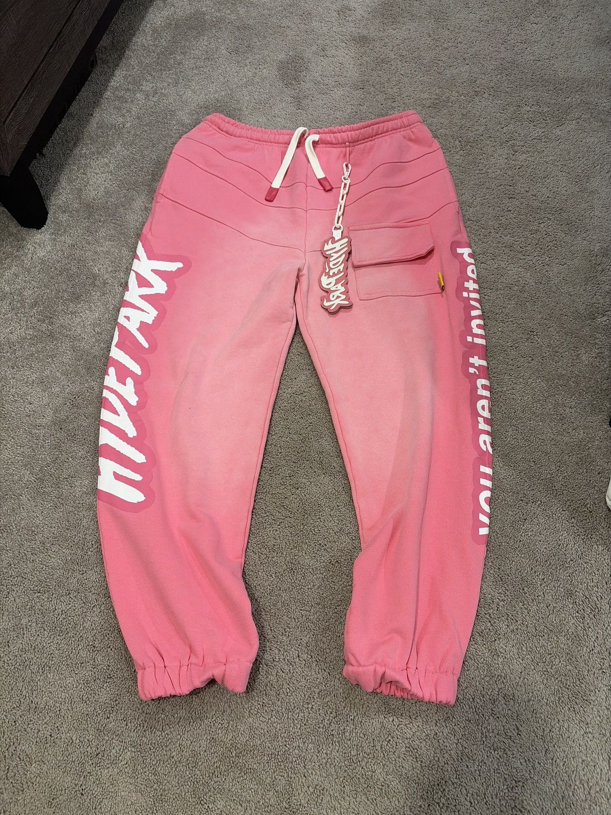 Hyde Park Goods NWT HydePark “you aren’t invited” sweatpants Mens Size XXL Size US 39 - 1 Thumbnail