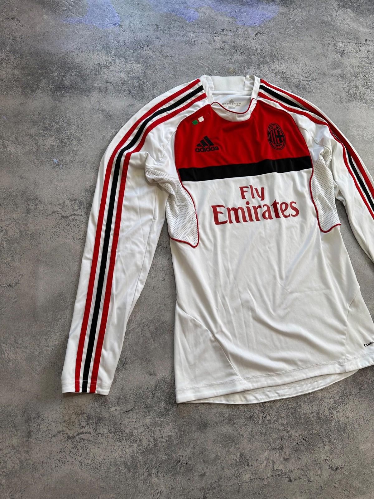 Adidas 2011-12 AC Milan adidas L/S Football Soccer Training Shirt Size ONE SIZE - 2 Thumbnail