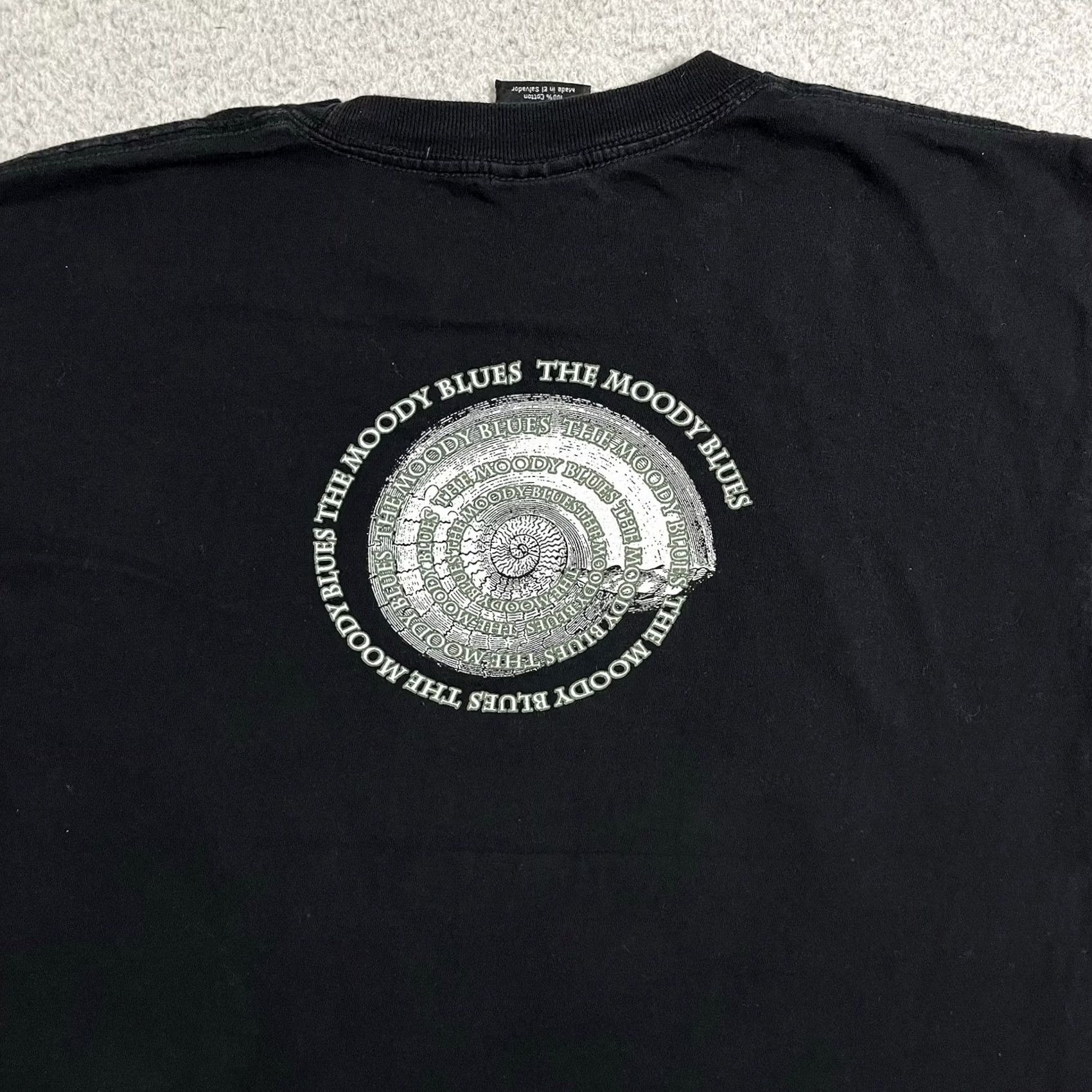 Vintage Giant The Moody Blues Strange Times Shirt Mens L Graphic Rock Band Tour 90s VTG Black Cotton Short Sleeve Crew Neck Logo 90s Mens Size US L / EU 52-54 / 3 - 5 Thumbnail