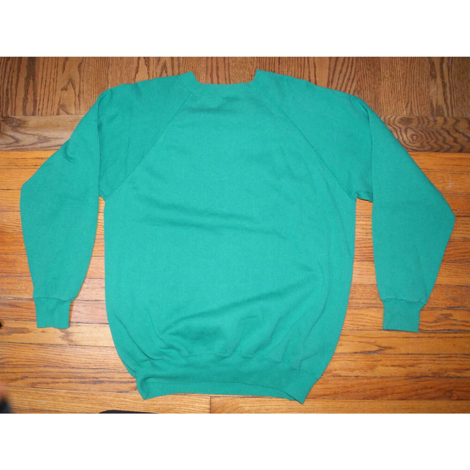 Hanes VTG Hanes Green Blank Raglan Sweatshirt Size XL USA Skate Size US XL / EU 56 / 4 - 5 Thumbnail