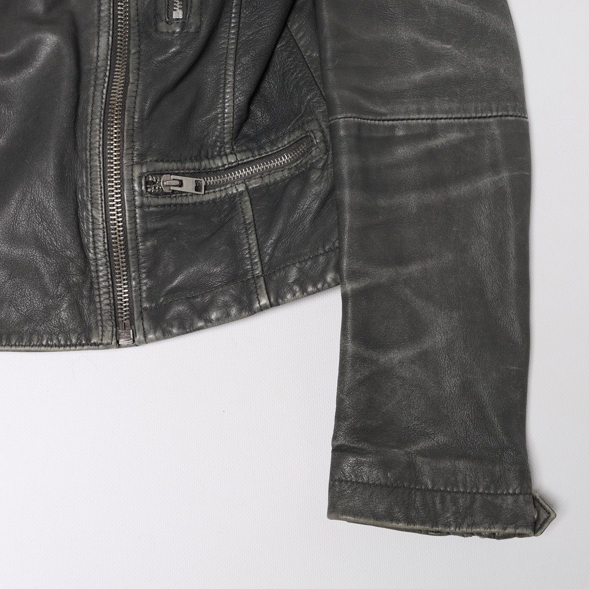 Allsaints Allsaints Cargo Biker Leather Jacket Faded Moto Size M / US 6-8 / IT 42-44 - 3 Thumbnail