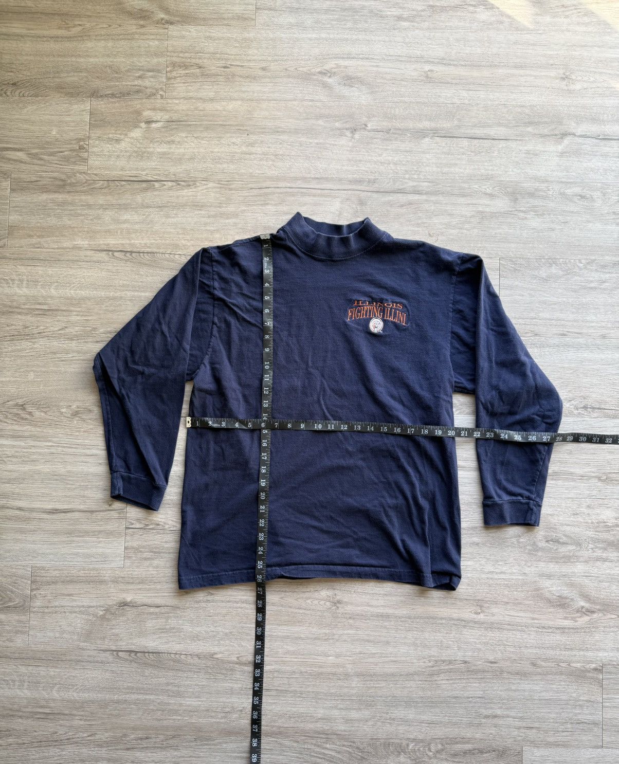 Vintage Vintage College Long Sleeve Turtleneck T Shirt, Illinois Size US L / EU 52-54 / 3 - 5 Thumbnail