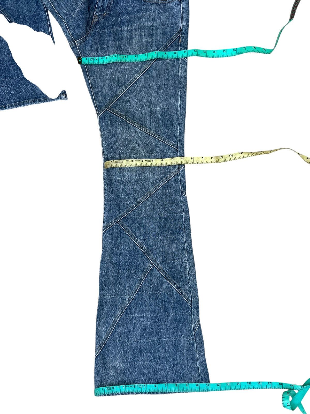 Tornado Mart Archive Tornado Mart Patchwork Denim Super Flare Jeans Size US 31 - 5 Thumbnail