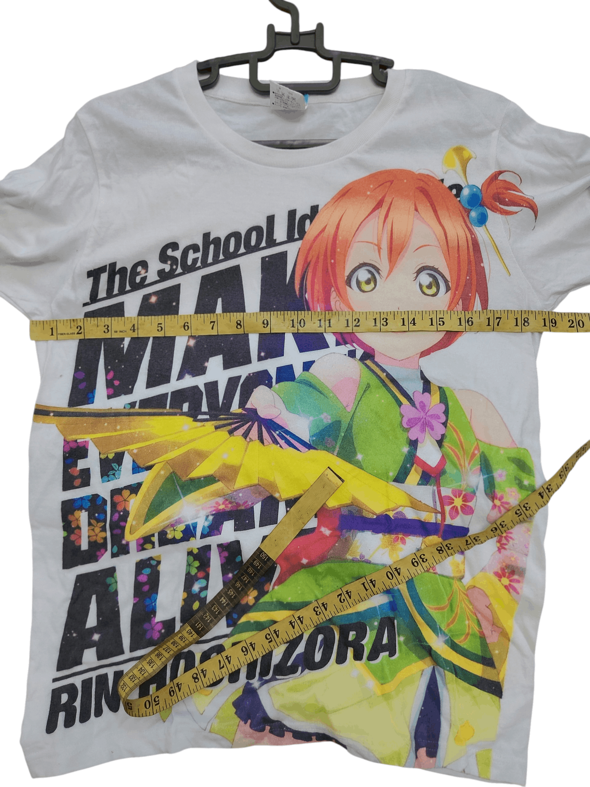 Anime The School Idol Movie Rin Hoshizora Overprint T-shirt Size US M / EU 48-50 / 2 - 6 Thumbnail