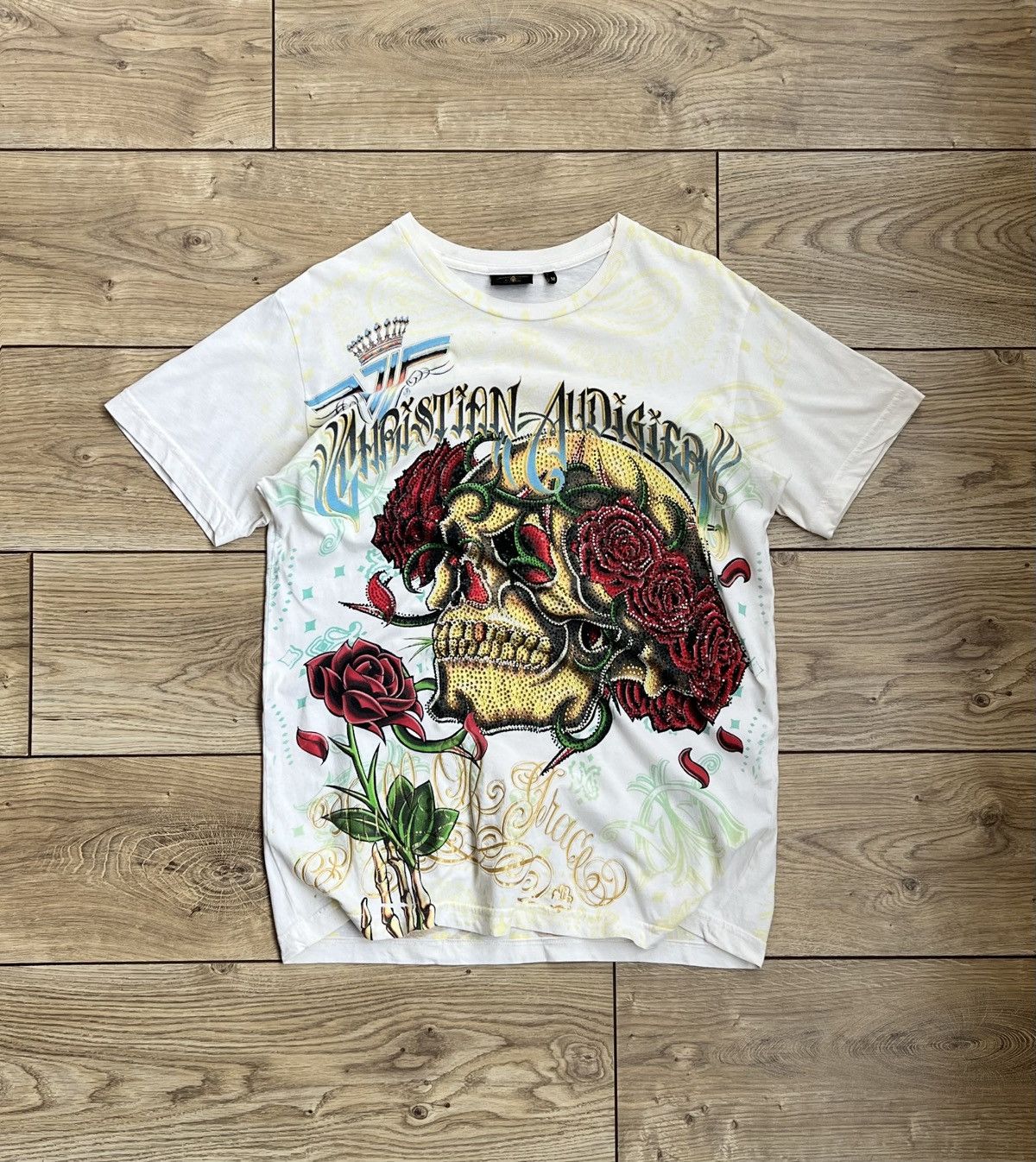Christian Audigier Vintage Y2K Ed Hardy by Christian Audigier T-Shirt Size US M / EU 48-50 / 2 - 1 Thumbnail