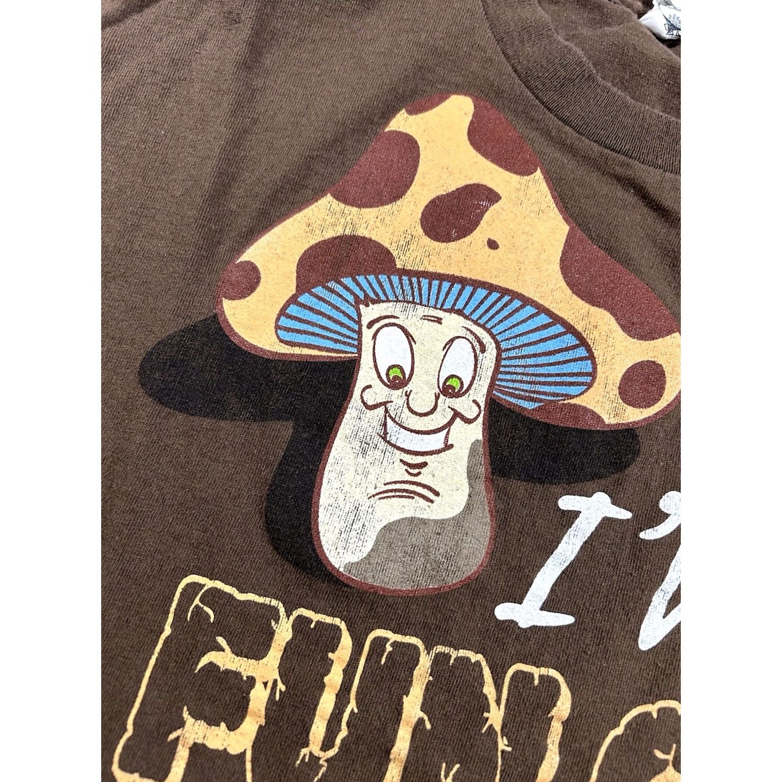 Delta Brown Fun Guy Graphic Shirt Short Sleeve Delta Pro Weight Large Mens 00s Y2k Size US L / EU 52-54 / 3 - 3 Thumbnail