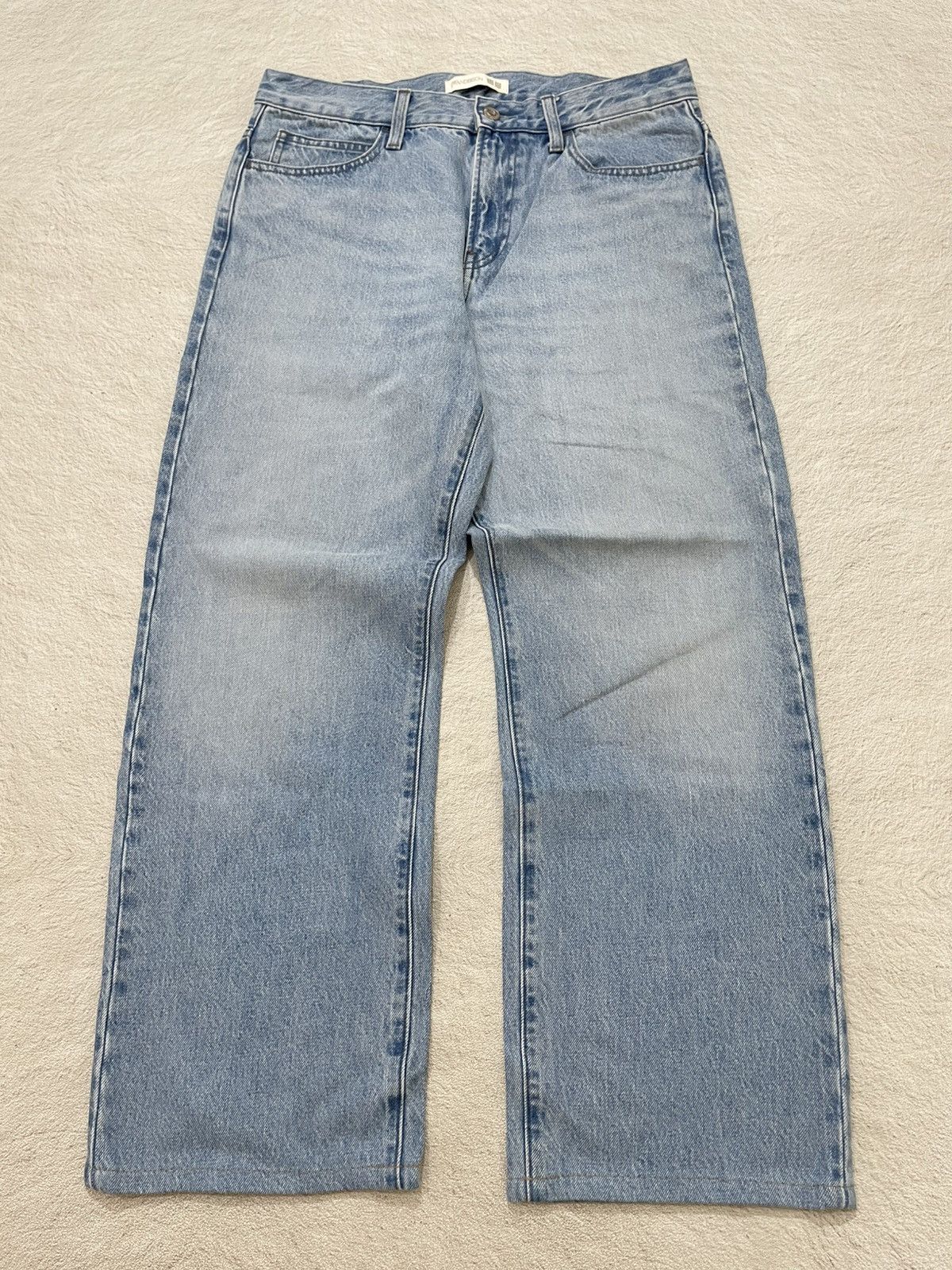 JW Anderson × Uniqlo 2000s JWanderson Blue Jeans Washed Denim Size US 28 / EU 44 - 1 Thumbnail