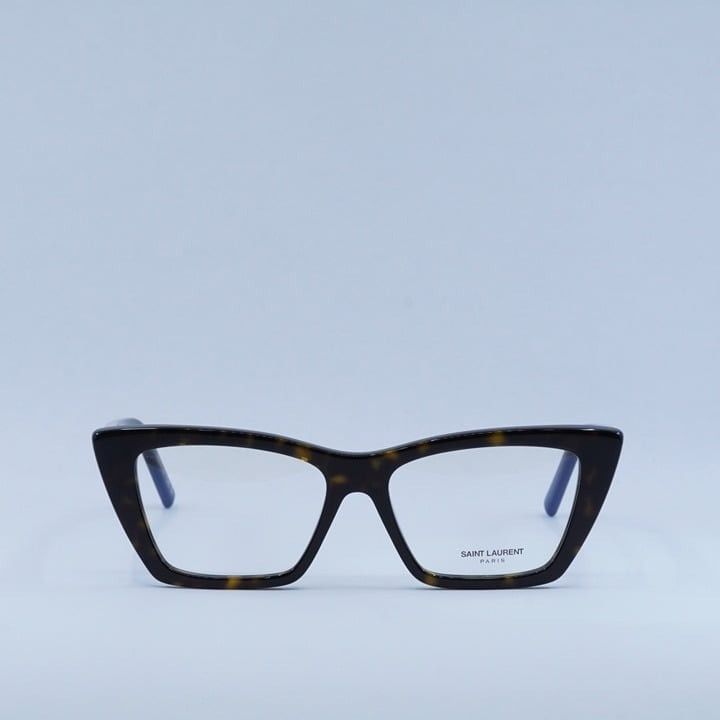 Saint Laurent Paris New Saint Laurent SL276 MICA OPT 004 Eyeglasses - Havana Size ONE SIZE - 2 Thumbnail