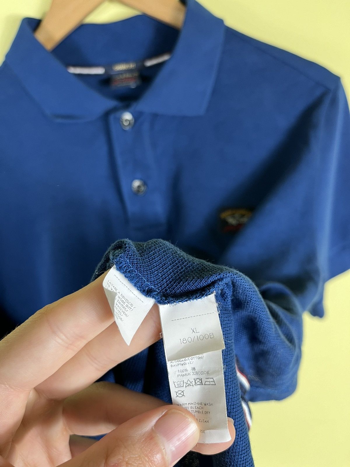Lil Yachty × Paul & Shark Paul Shark yachting blue/navy polo small logo Size US L / EU 52-54 / 3 - 4 Thumbnail