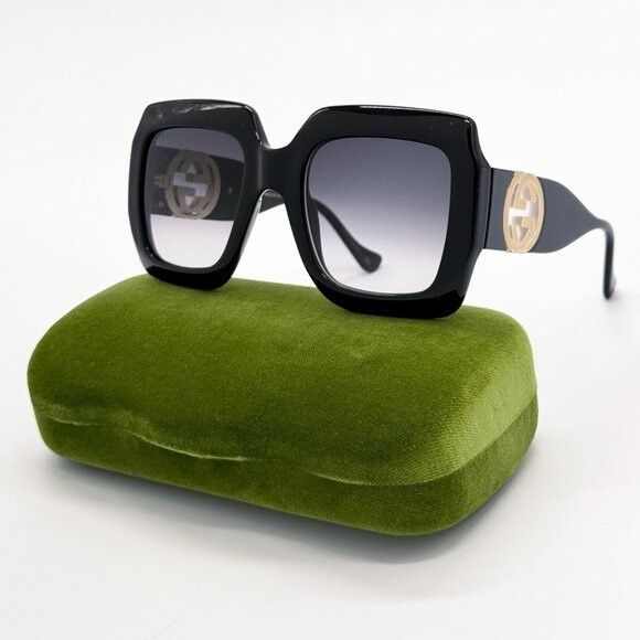 Gucci NEW GUCCI SUNGLASSES GG1022S 001 BLACK WOMEN EYEWEAR GUCCI Size ONE SIZE - 1 Thumbnail