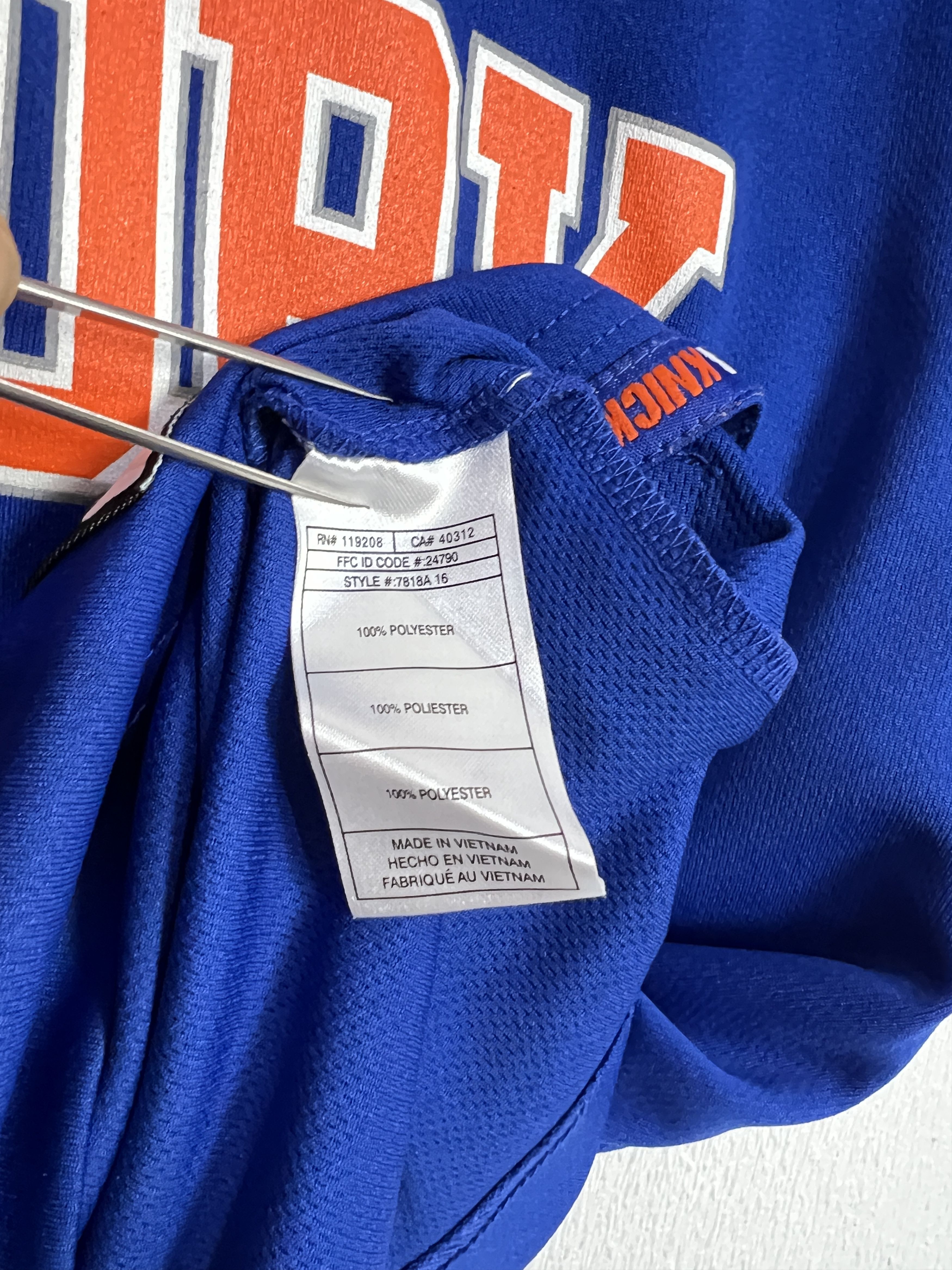 Adidas Vintage New York Knicks #6 Porzingis NBA Jersey Trikot Size US S / EU 44-46 / 1 - 6 Thumbnail
